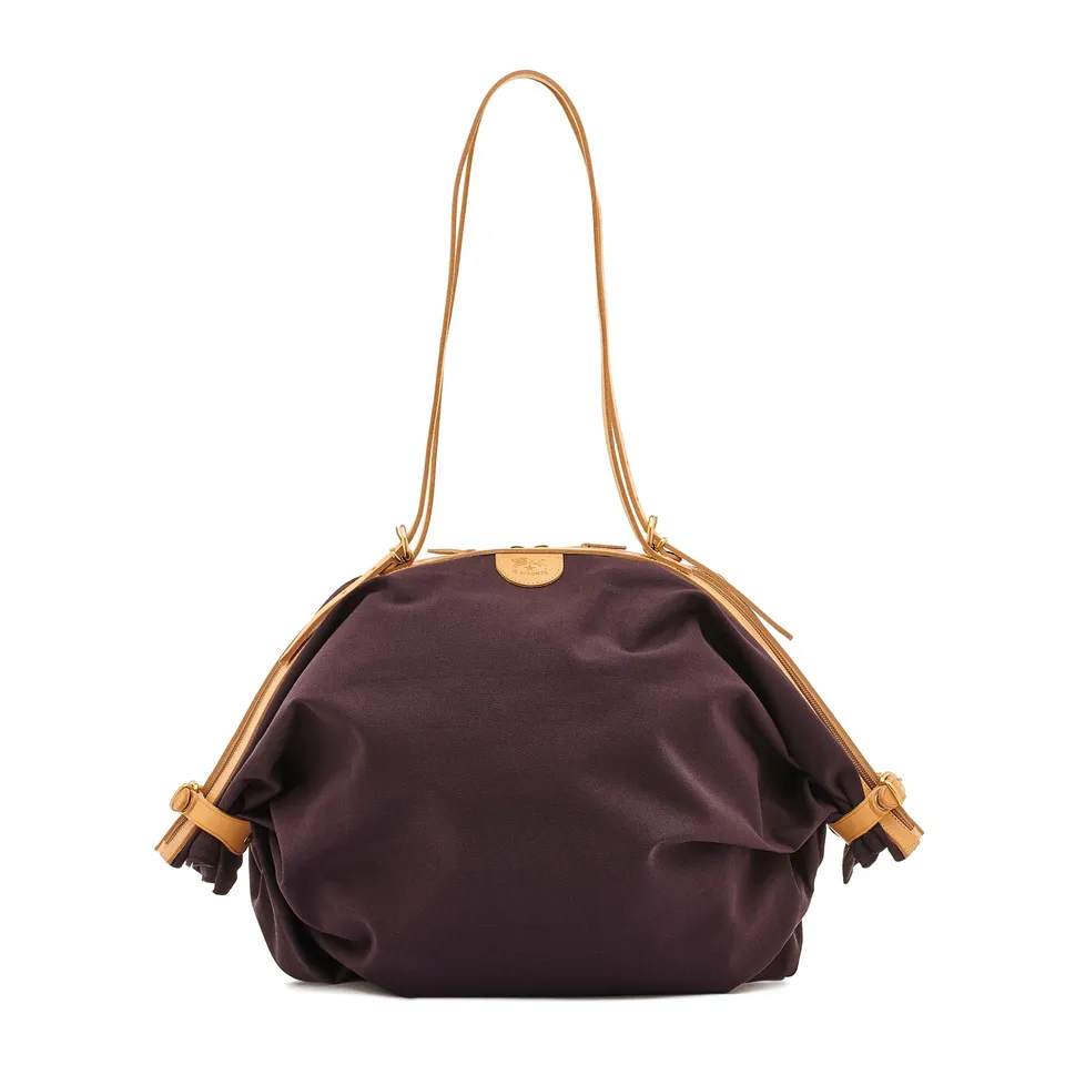 Il Bisonte Caramella Schultertasche blau natur
