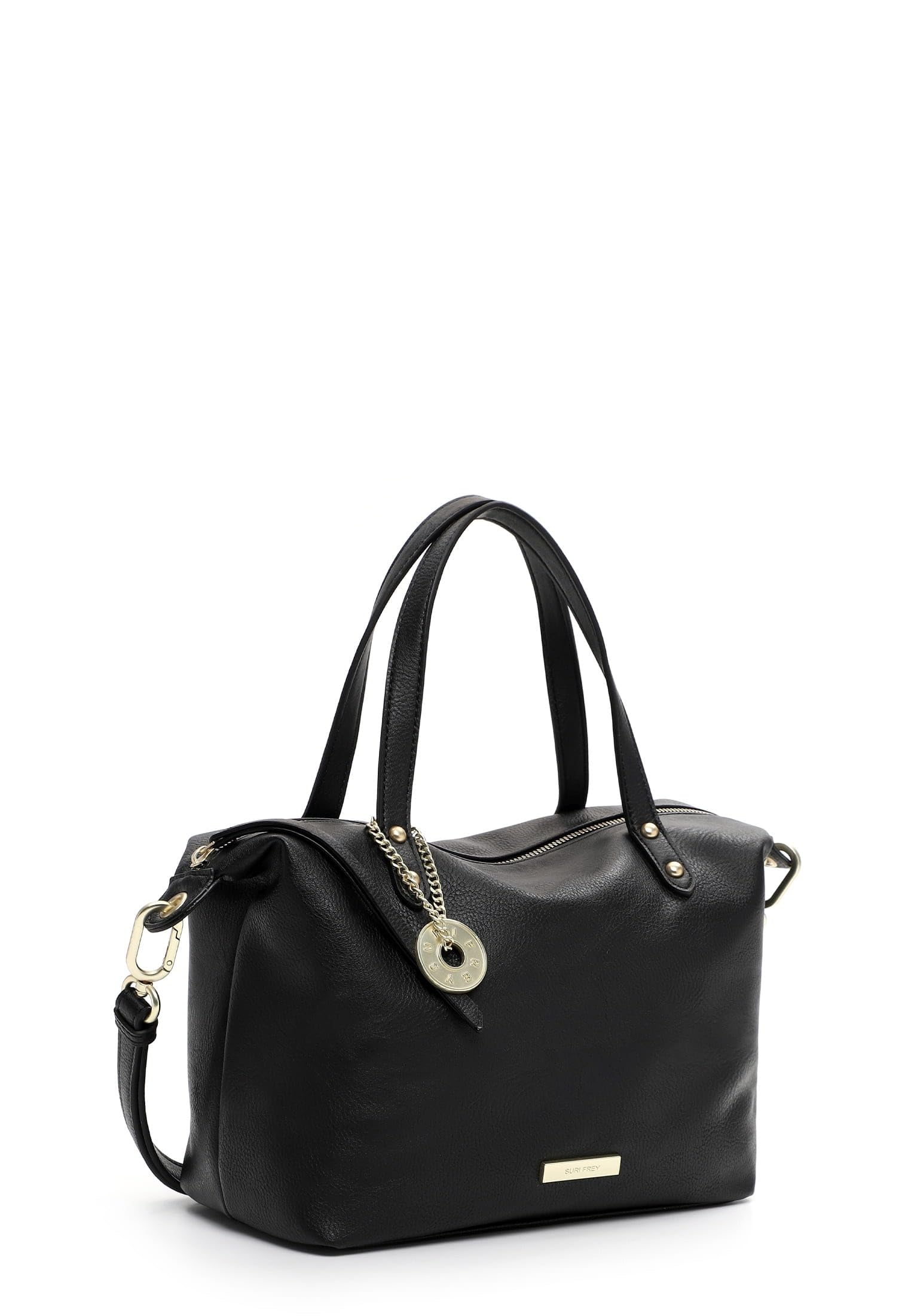 SURI FREY Betzy Cityshopper M Handtasche Schwarz genarbt
