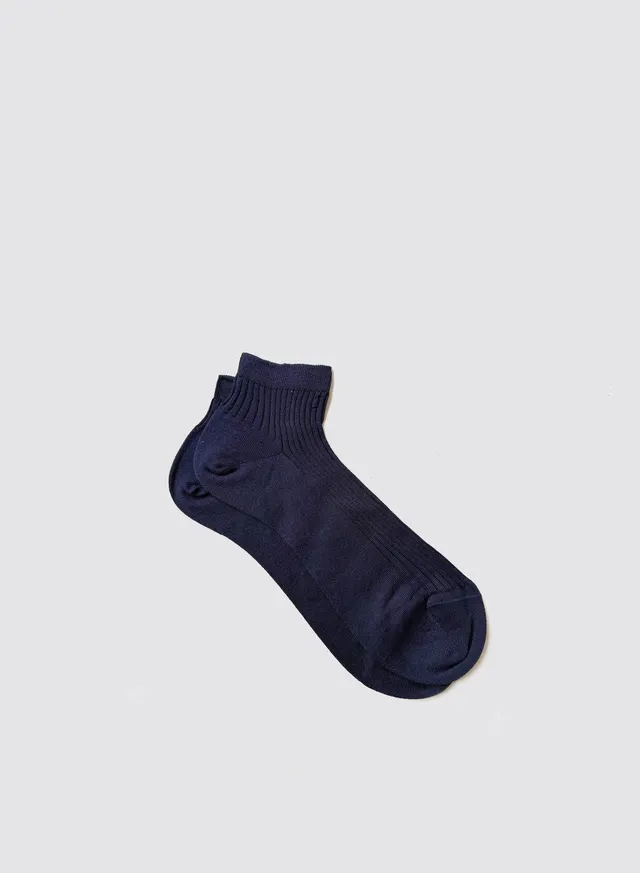 Maria la Rosa Bio Pedula Füßlinge Navy Bio-Baumwolle