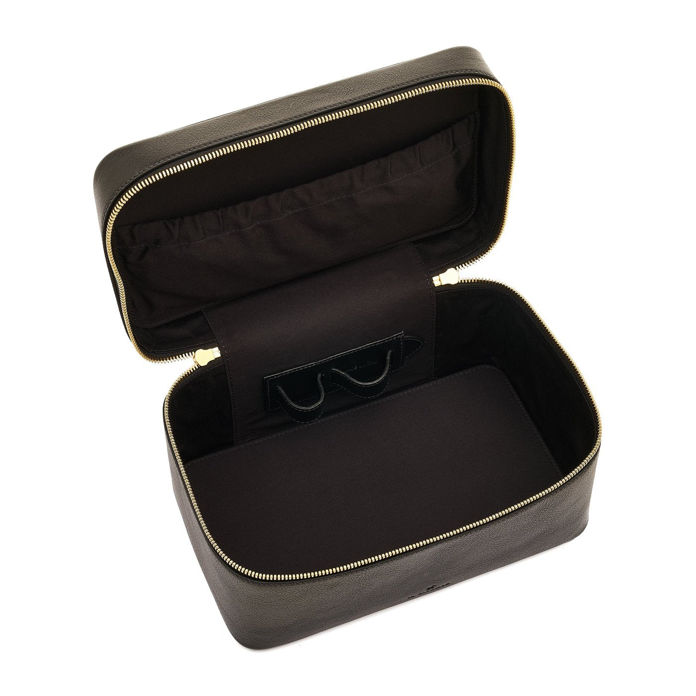 Il Bisonte Musa Beautycase Schwarz Ledertasche