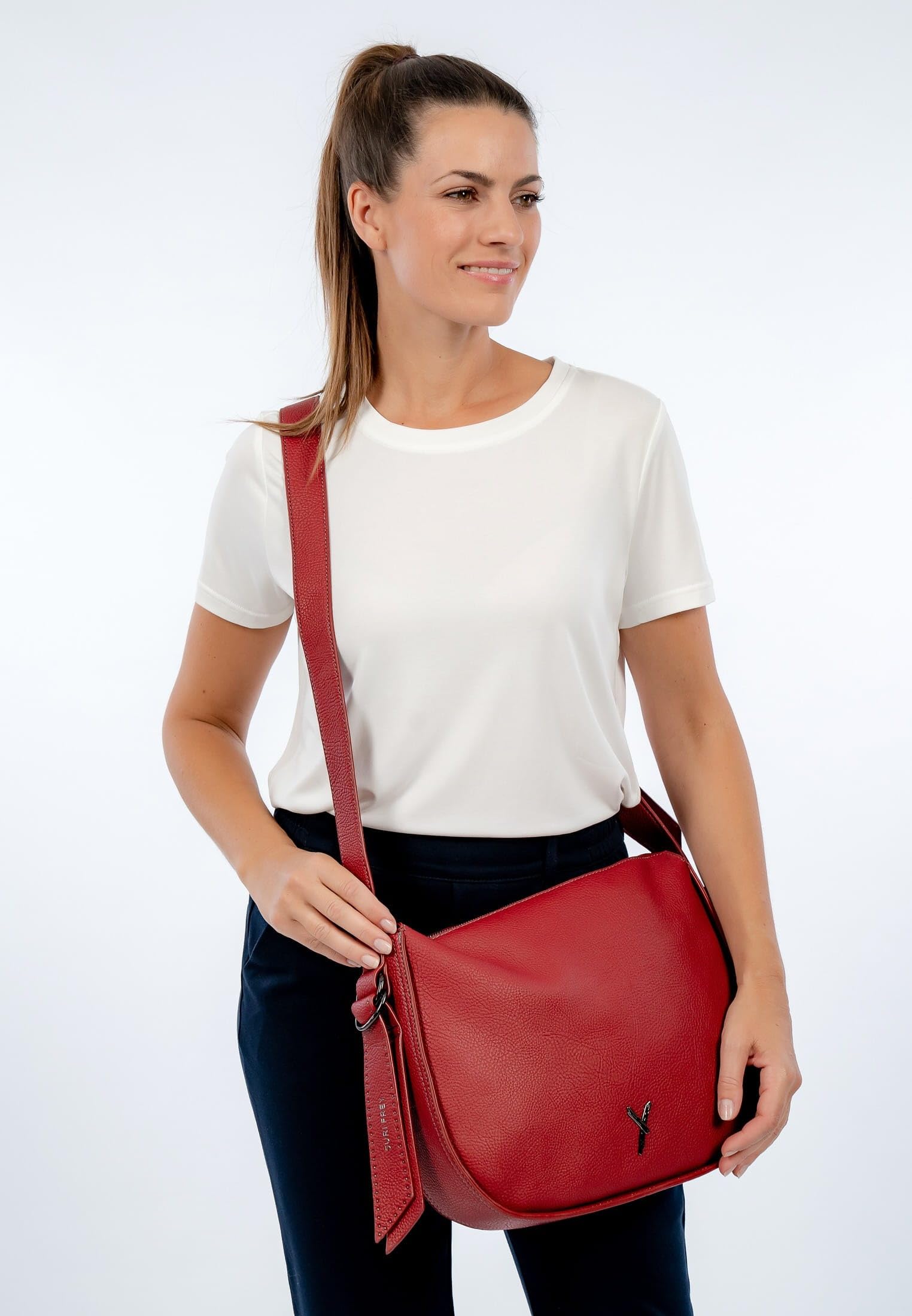 SURI FREY Gitty Shoulderbag Darkred Umhängetasche