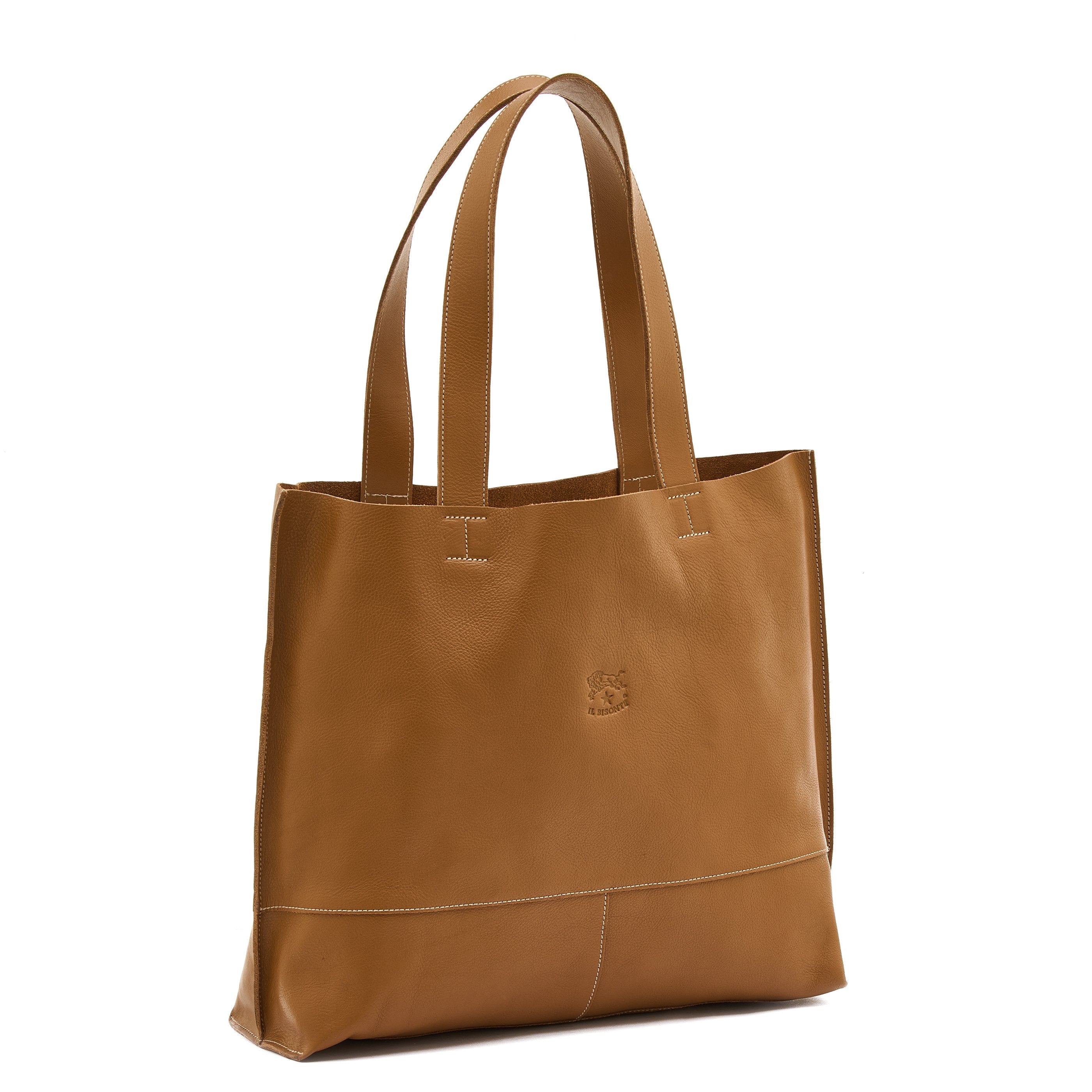 Il Bisonte Talamone Shopper Rindsleder gianduia
