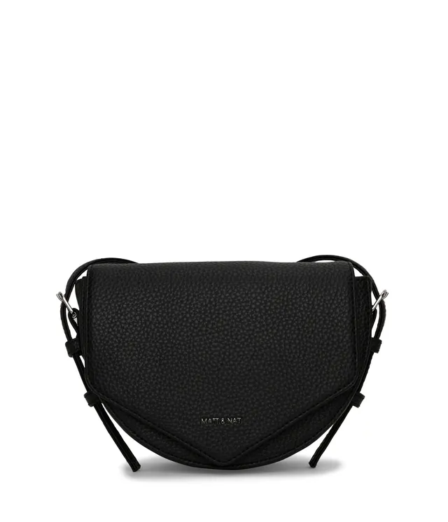 Matt & Nat Purity Twill Satteltasche schwarz vegan