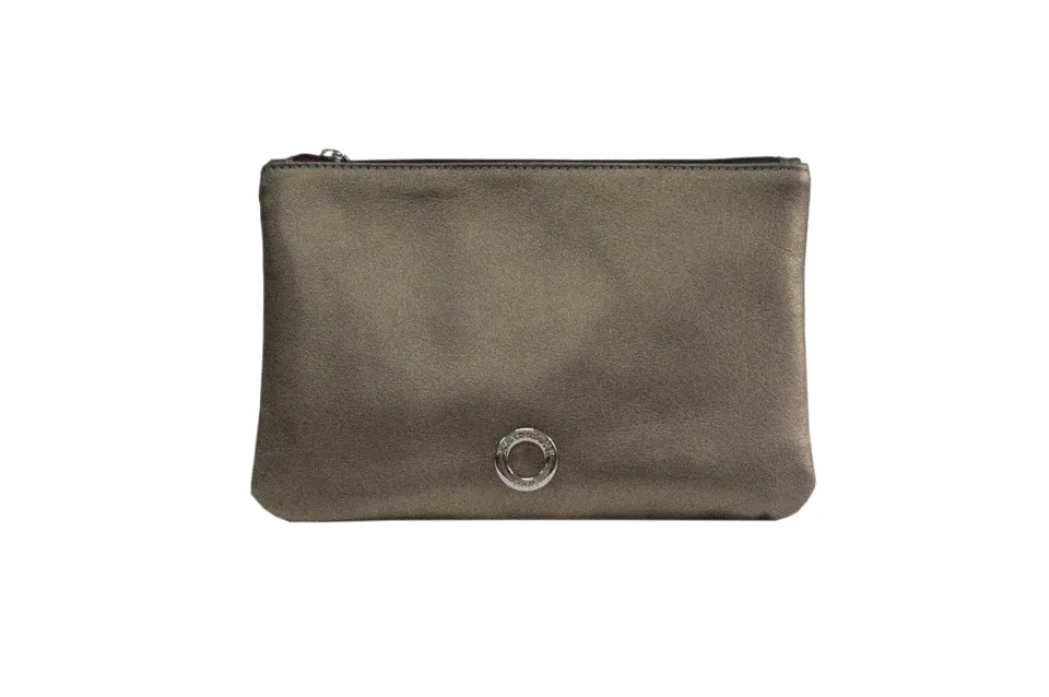 Lamarthe Rive RIV103 Pochette Metallic Grey Leder