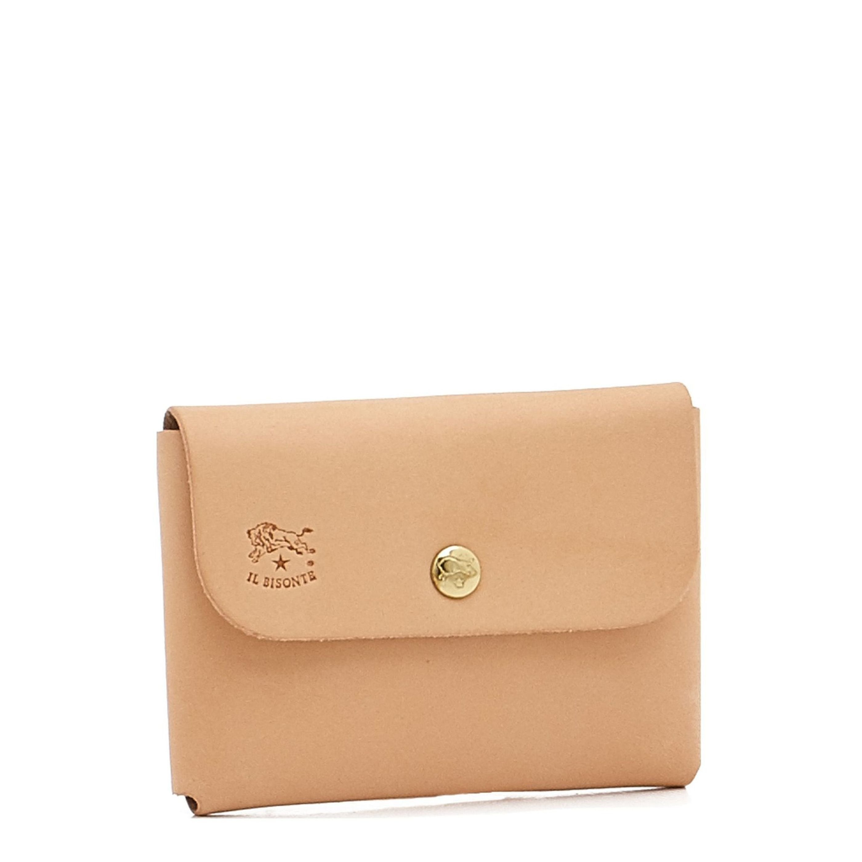 Il Bisonte Kartenetui Vollleder Natur mit Patte Unisex