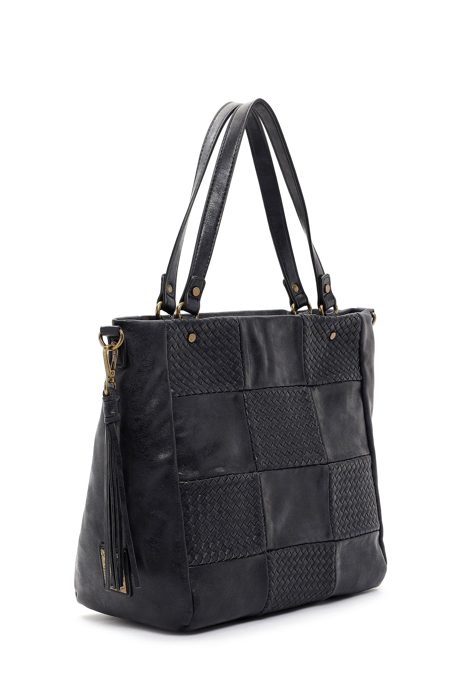 SURI FREY Bly Shopper Umhängetasche Blue Patchwork