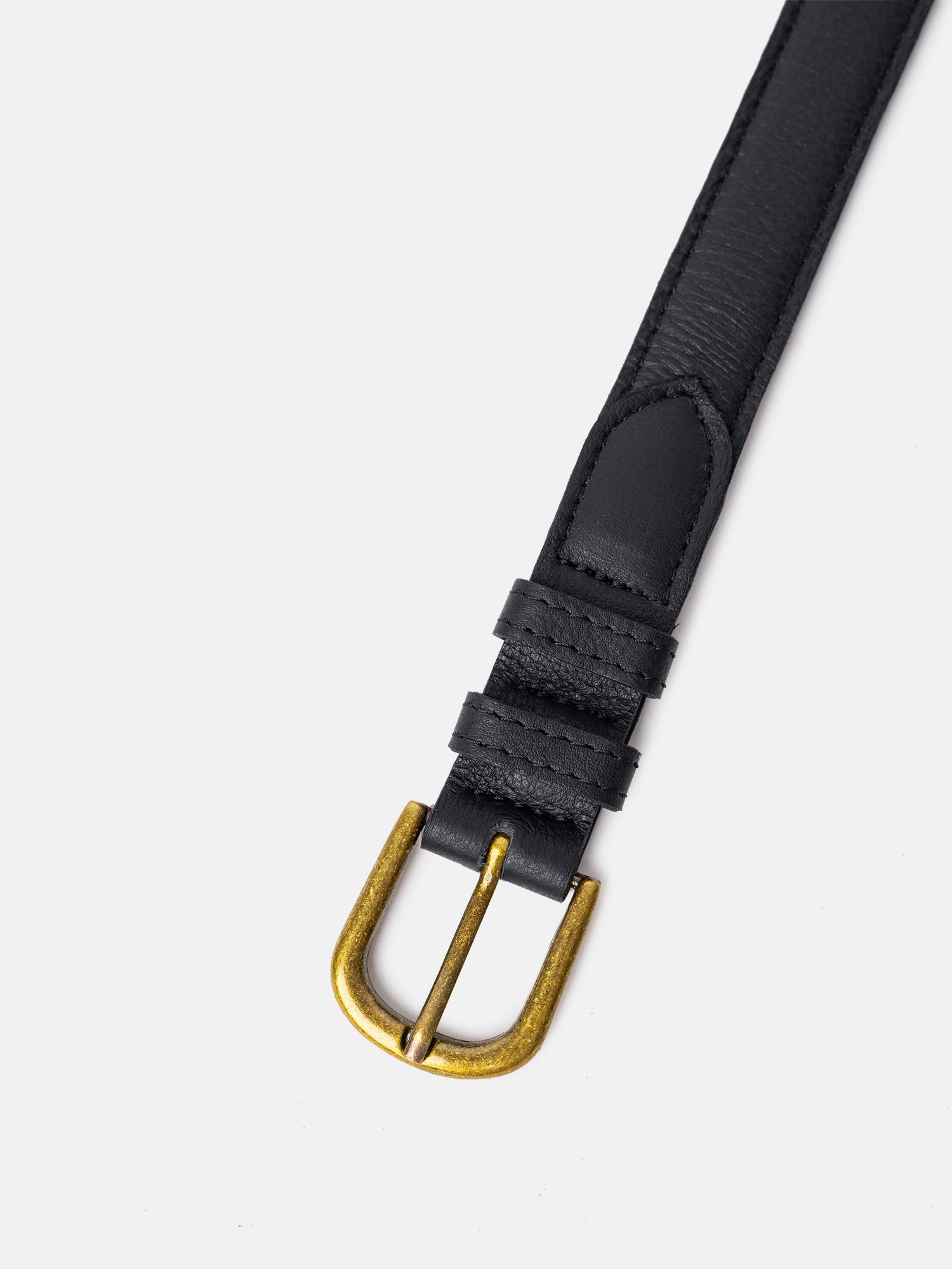 RE:DESIGNED Hyas Gürtel Schwarz Vollleder 90 cm