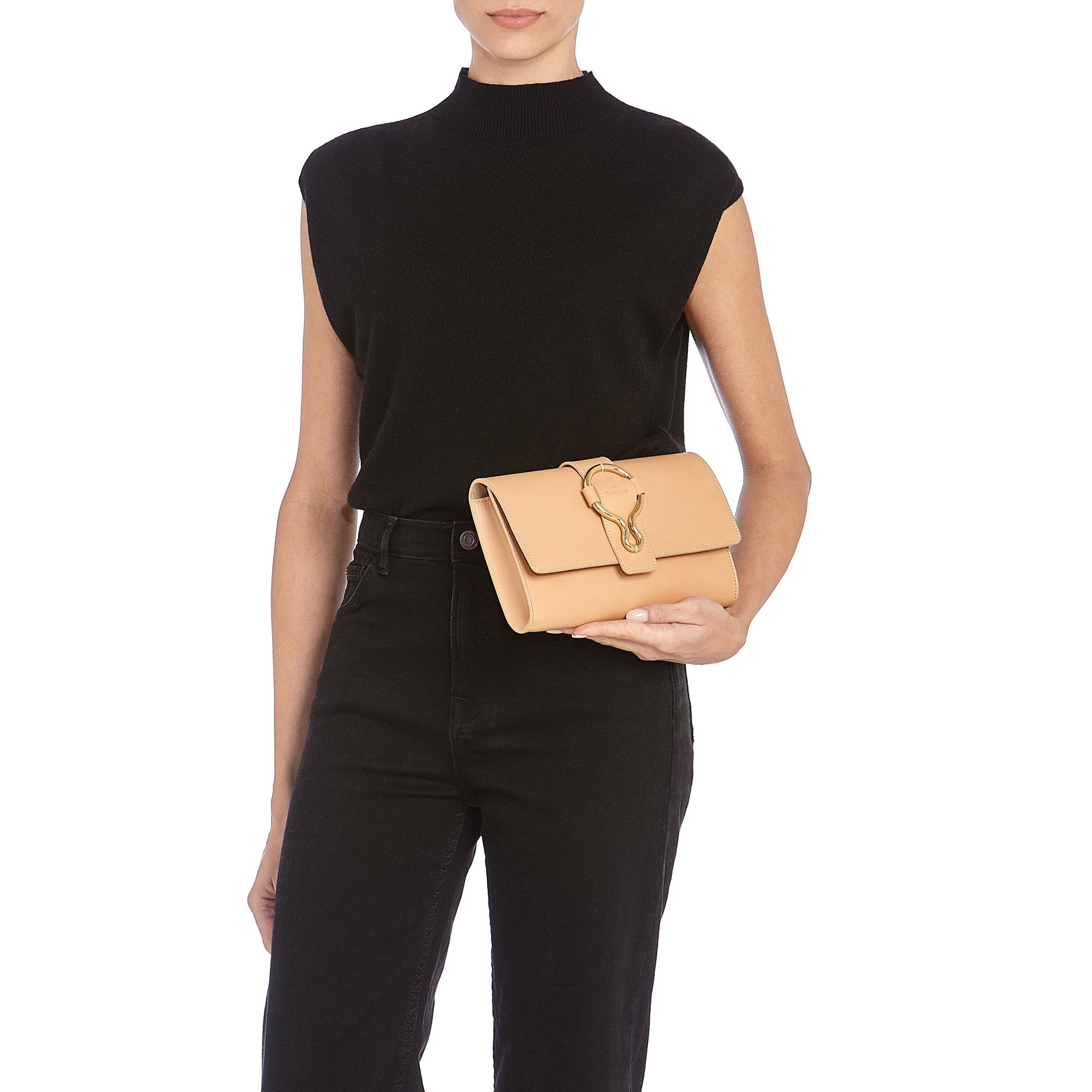 Il Bisonte Consuelo Clutch Vollleder Natur