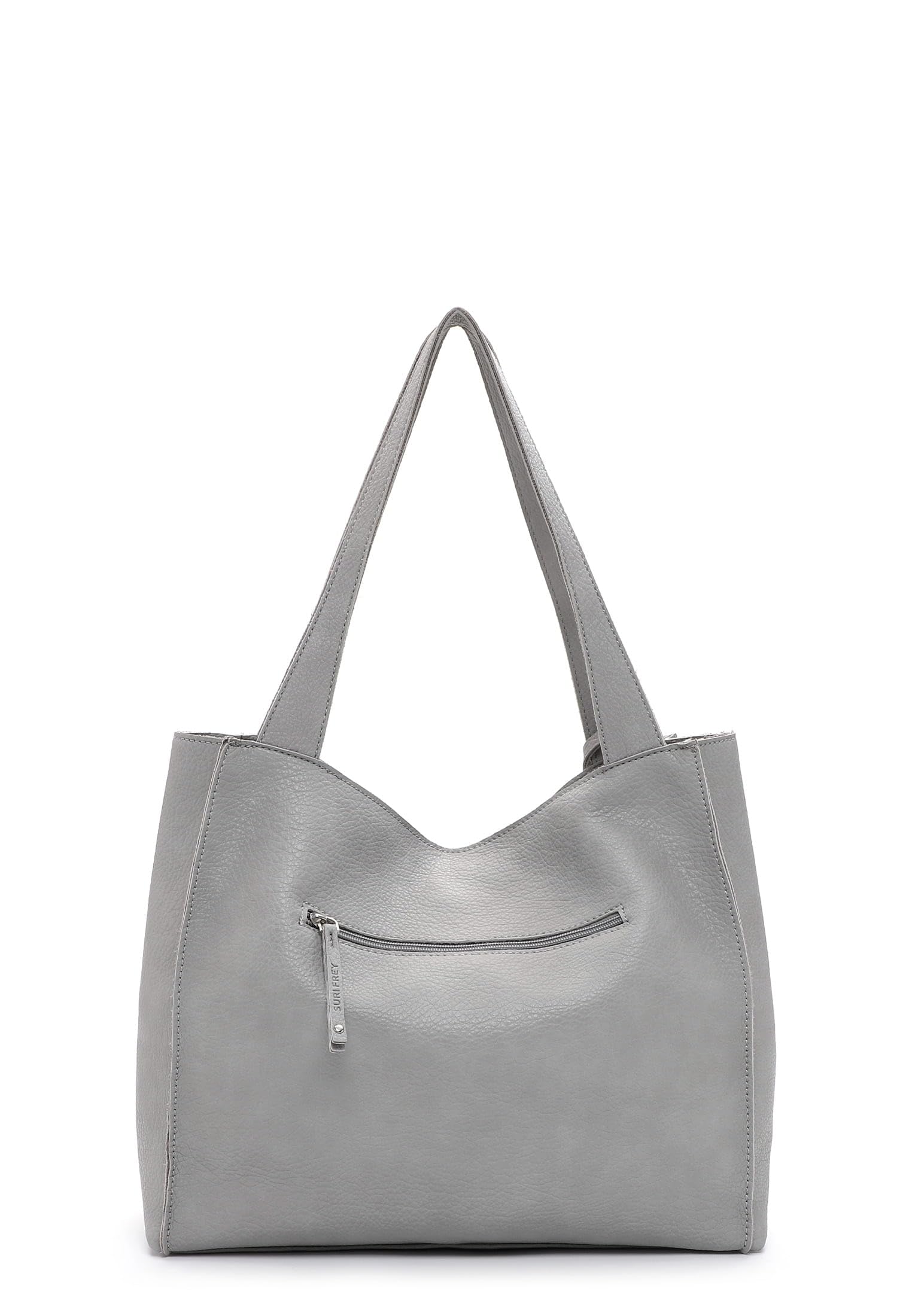 SURI FREY Franzy Cityshopper M Schultertasche Hellgrau DIN A4