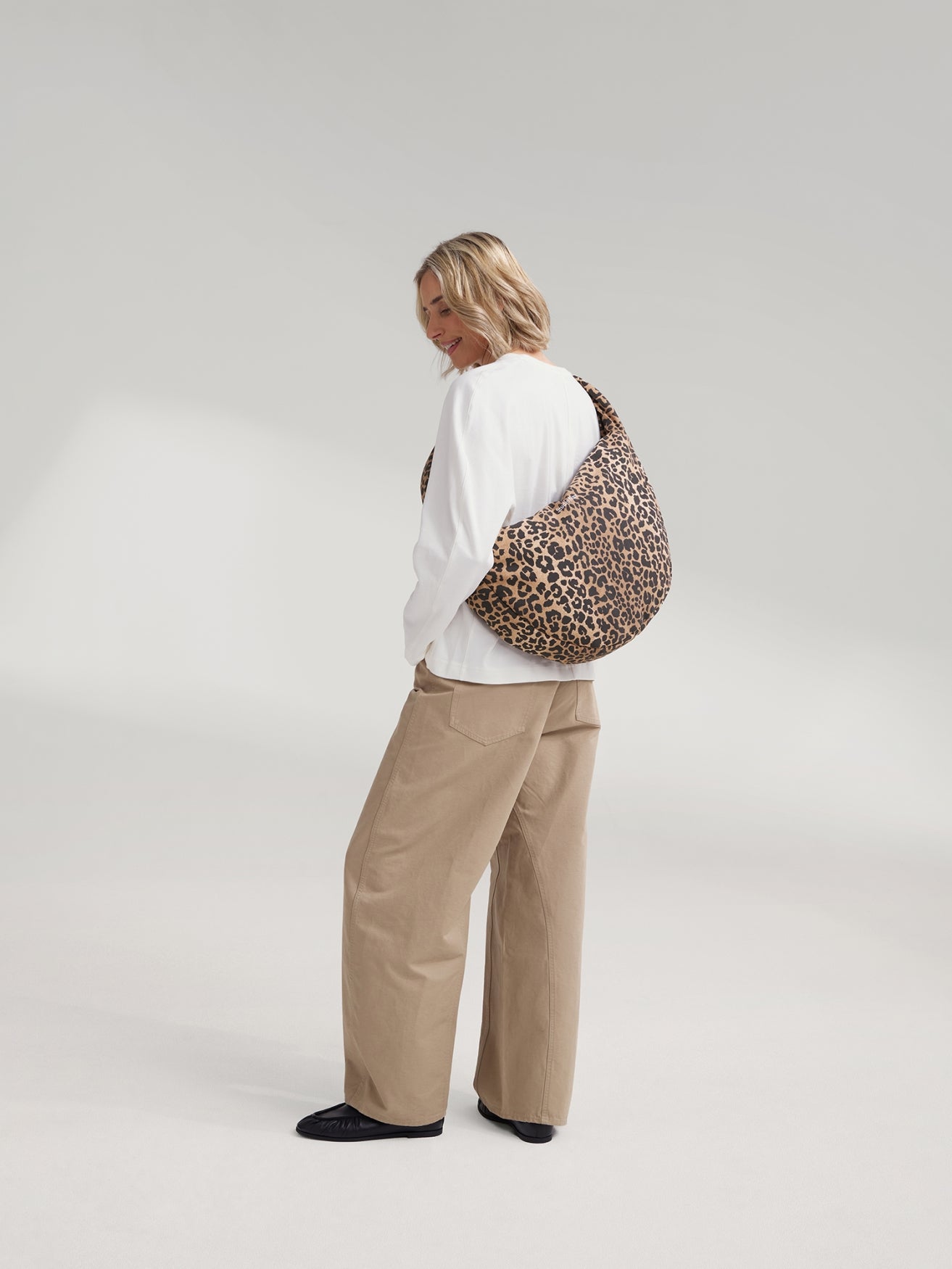Studio Noos Cotton Cross Body Umhängetasche Brown Leopard