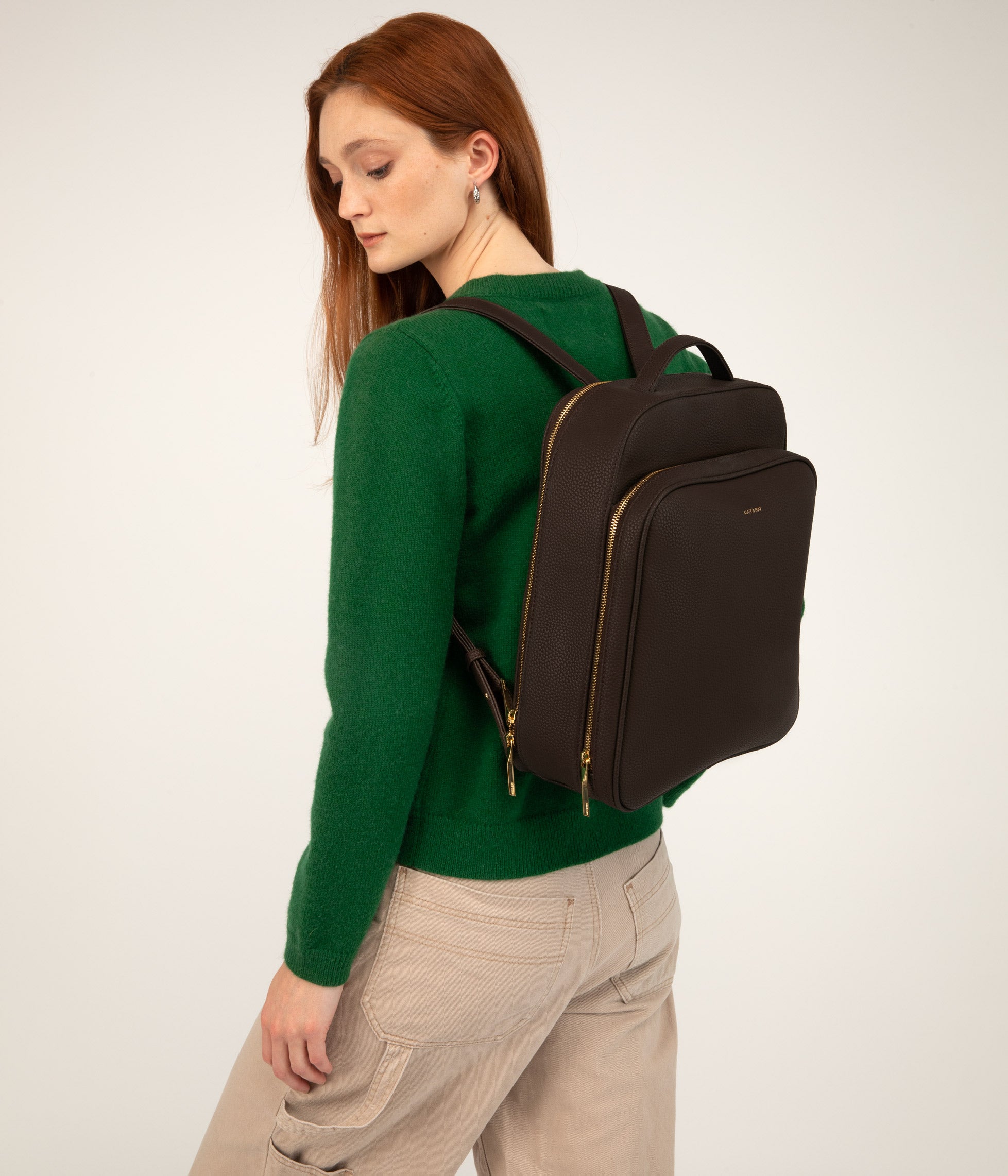 Matt & Nat Purity Nava Rucksack Schwarz Laptop 12 Zoll