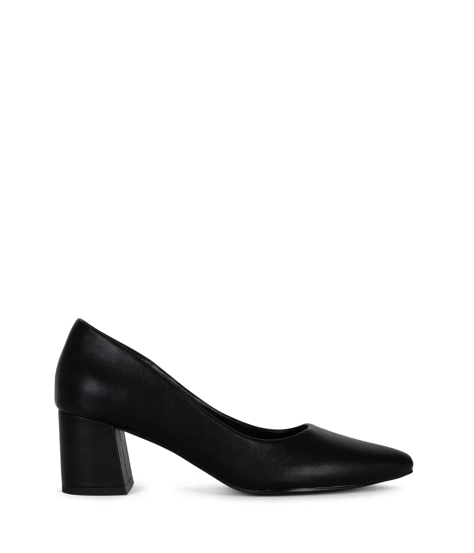Matt & Nat ALBA Pumps schwarz vegan 5 cm Absatz