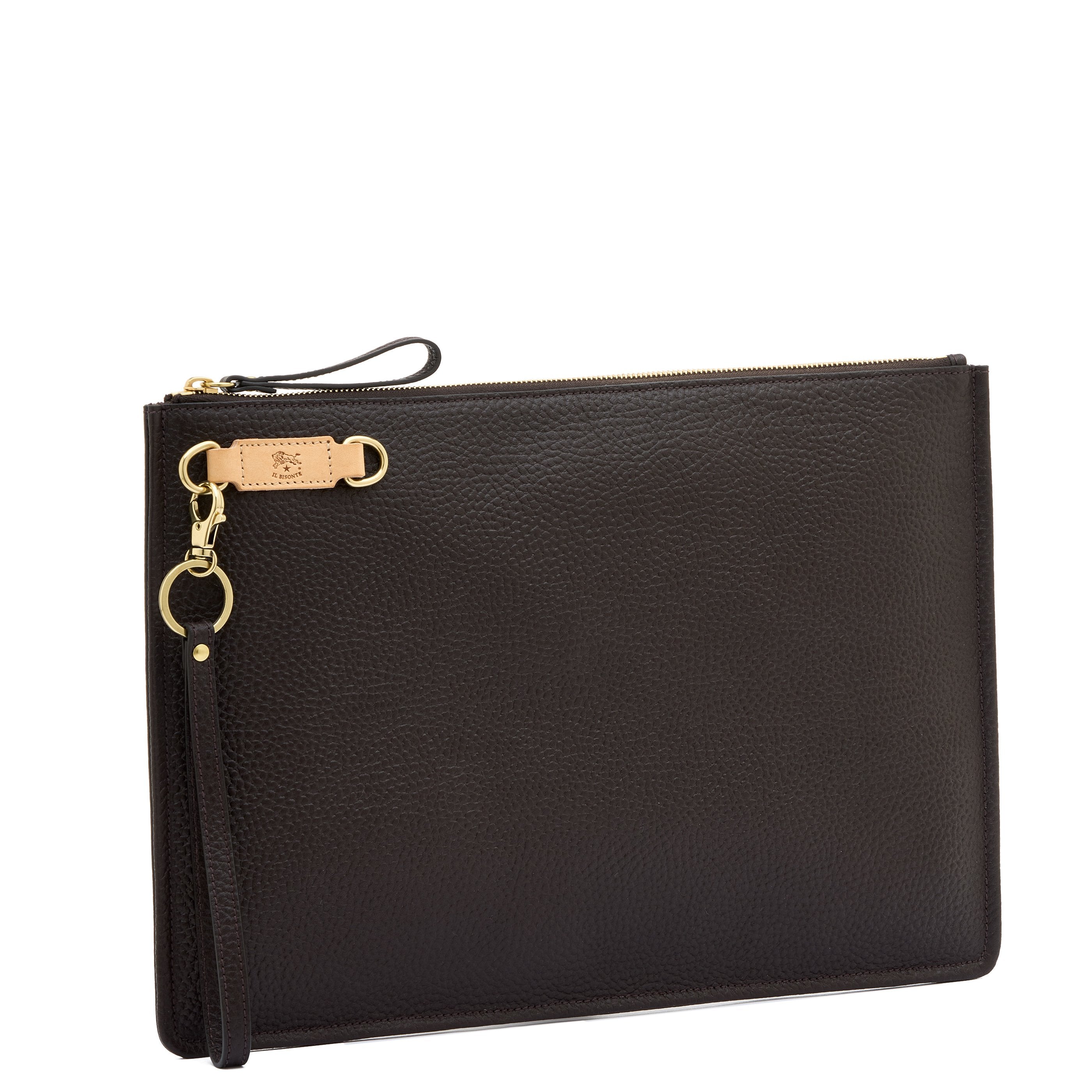 Il Bisonte Segno Clutch Vollleder Braun Laptop