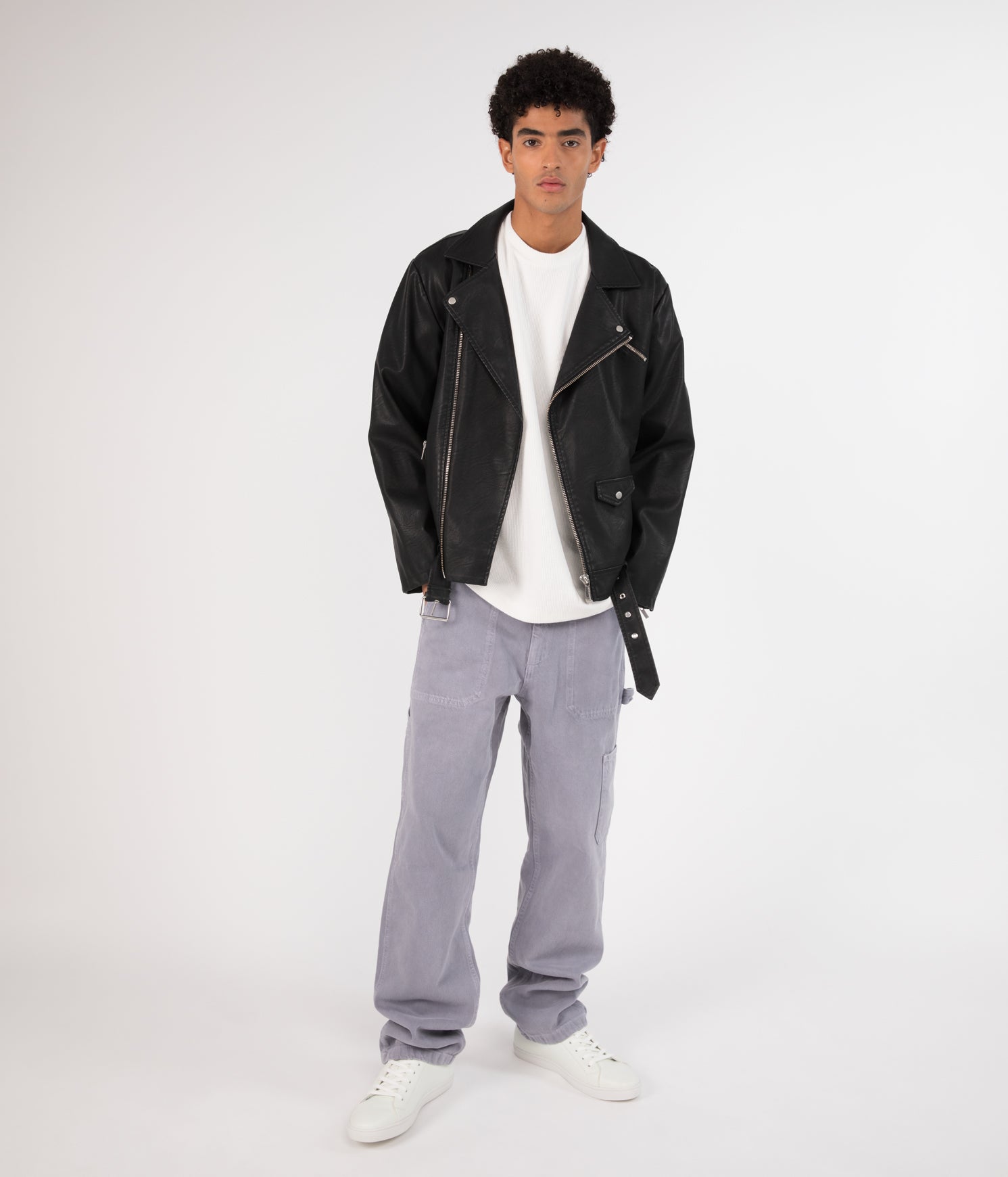 Matt & Nat Dalex Motorradjacke Herren schwarz vegan Gr. M