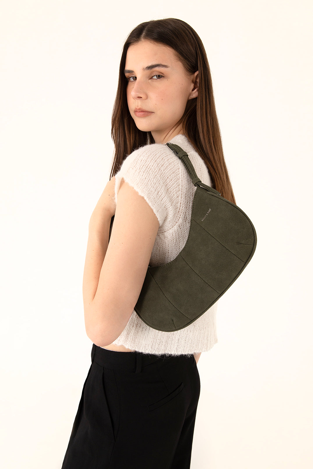 Matt & Nat Mari Solstice Schultertasche Latte vegan