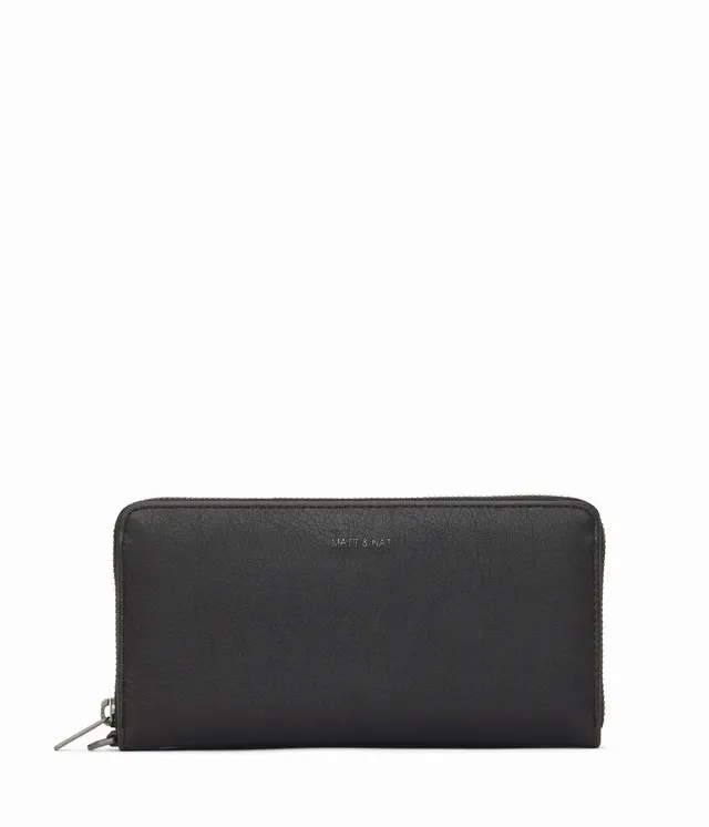 Matt & Nat Vintage Elm Geldbörse Schwarz vegan