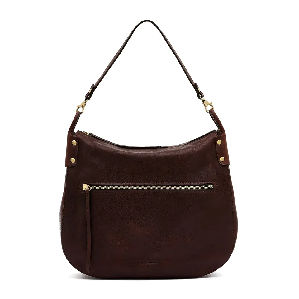 Il Bisonte Essenza Schultertasche Vollleder Vintage Zip