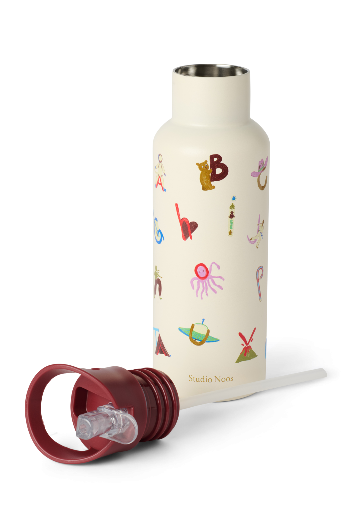 Studio Noos Lunch Set Edelstahl Alphabet 500 ml