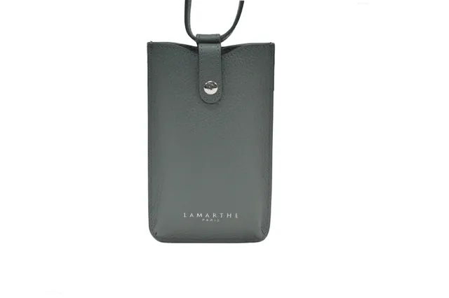 Lamarthe Ambre Handytasche Grün Rindsleder