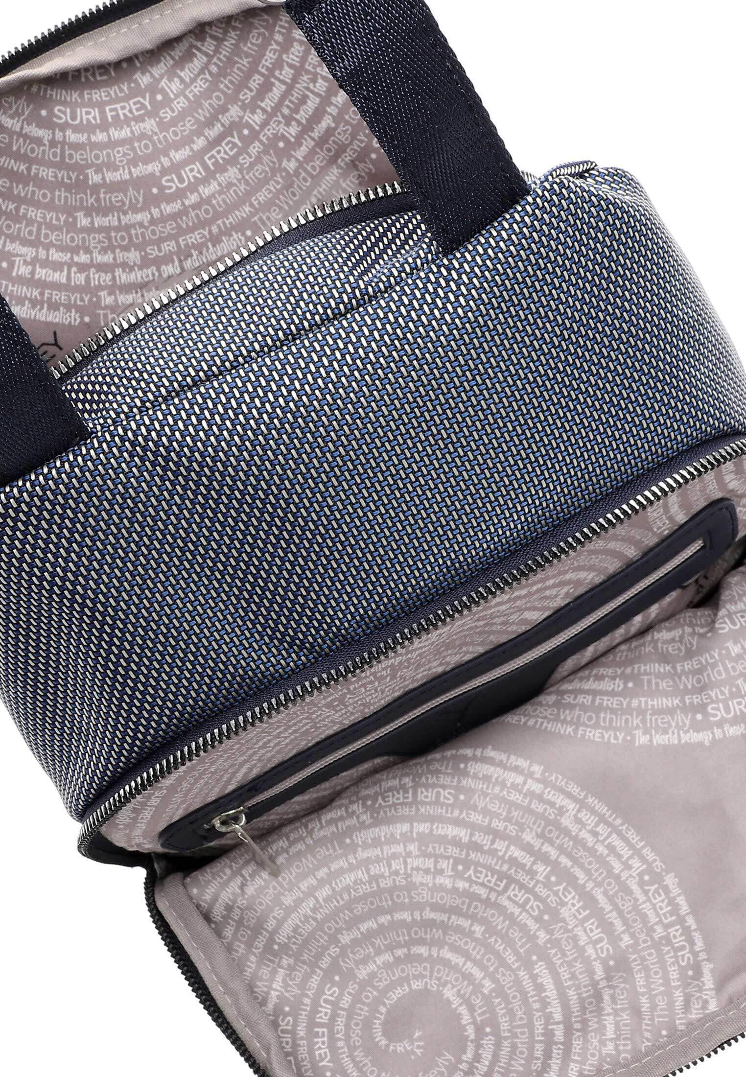 SURI FREY Marry Rucksack Blau mit 2 Hauptfächern