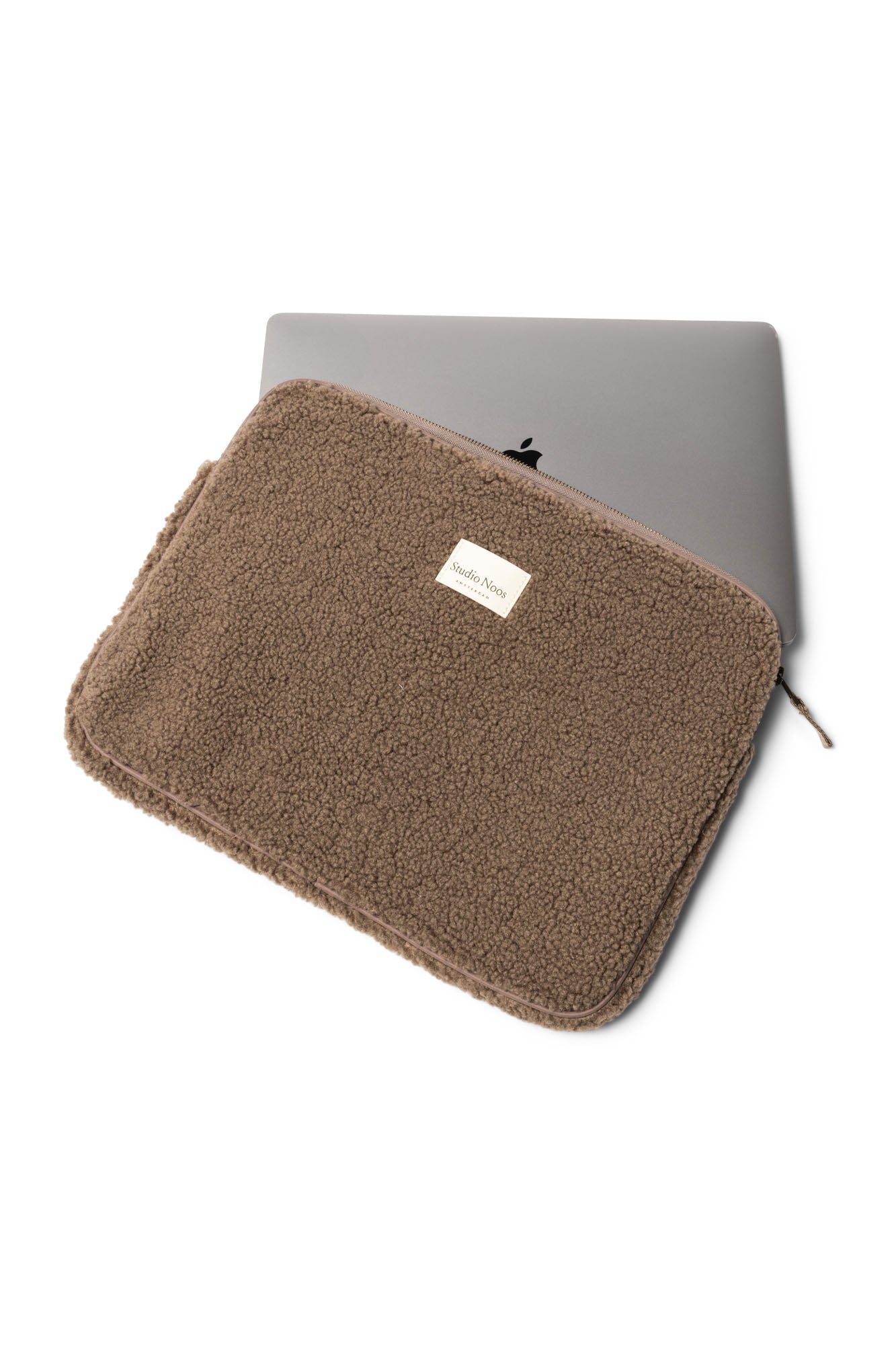 Studio Noos Teddy Laptop Sleeve 15 Inch Laptophülle Braun