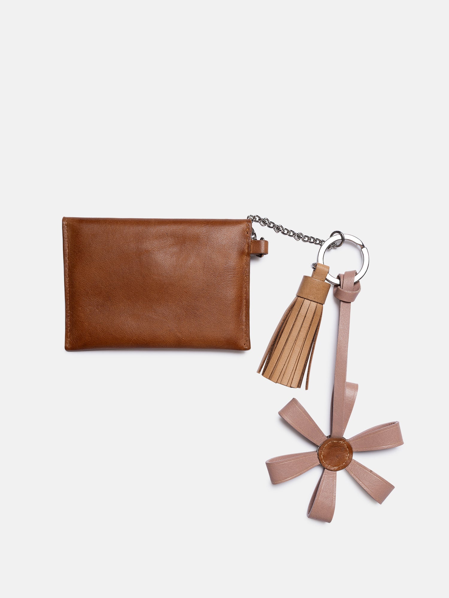 RE:DESIGNED Nela Schlüsselanhänger Tan Vollleder