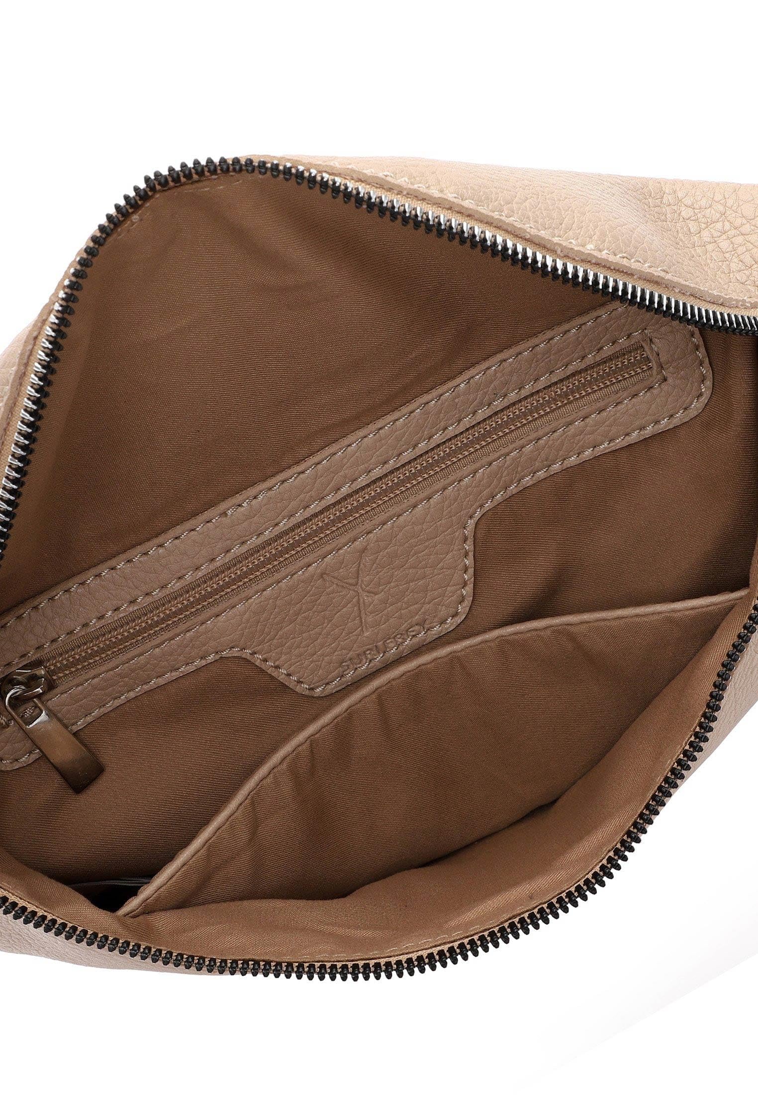 SURI FREY Franzy Handbag with Zipper Umhängetasche Sand