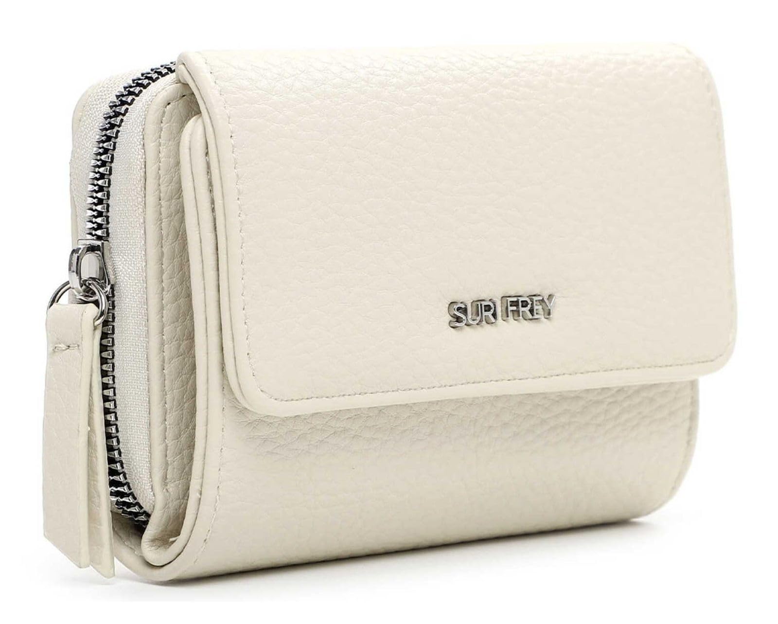 SURI FREY SFY Tiffy Wallet Geldbörse Ecru Druckknopf 13,5 cm