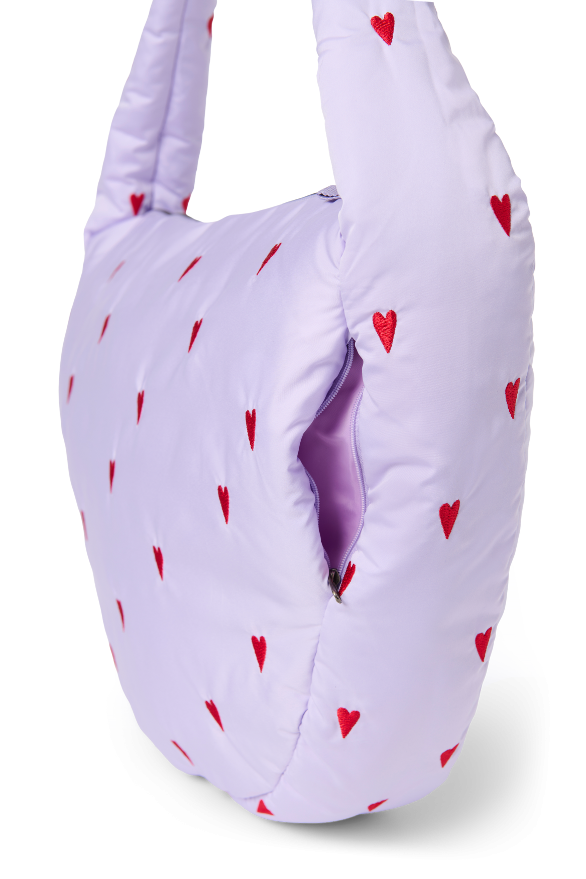 Studio Noos Puffy Cross Body Bag Umhängetasche Purple Hearts