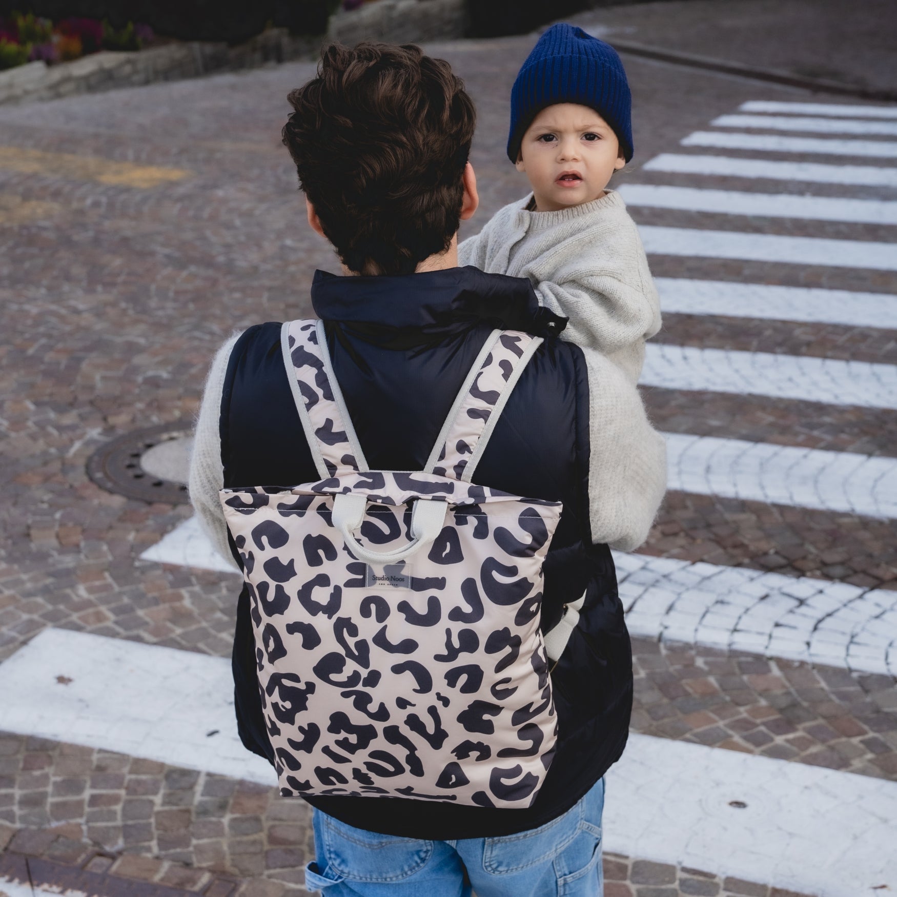 Studio Noos Puffy Adult Backpack Rucksack Holy Cow