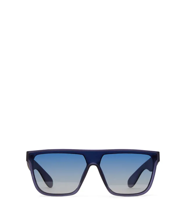 Matt & Nat Feige eckige Sonnenbrille polarisiert blau