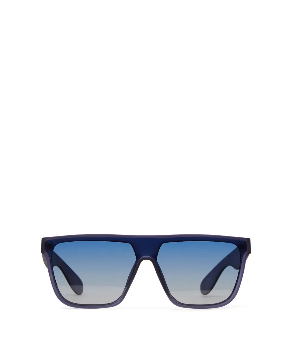 Matt & Nat Feige eckige Sonnenbrille polarisiert blau