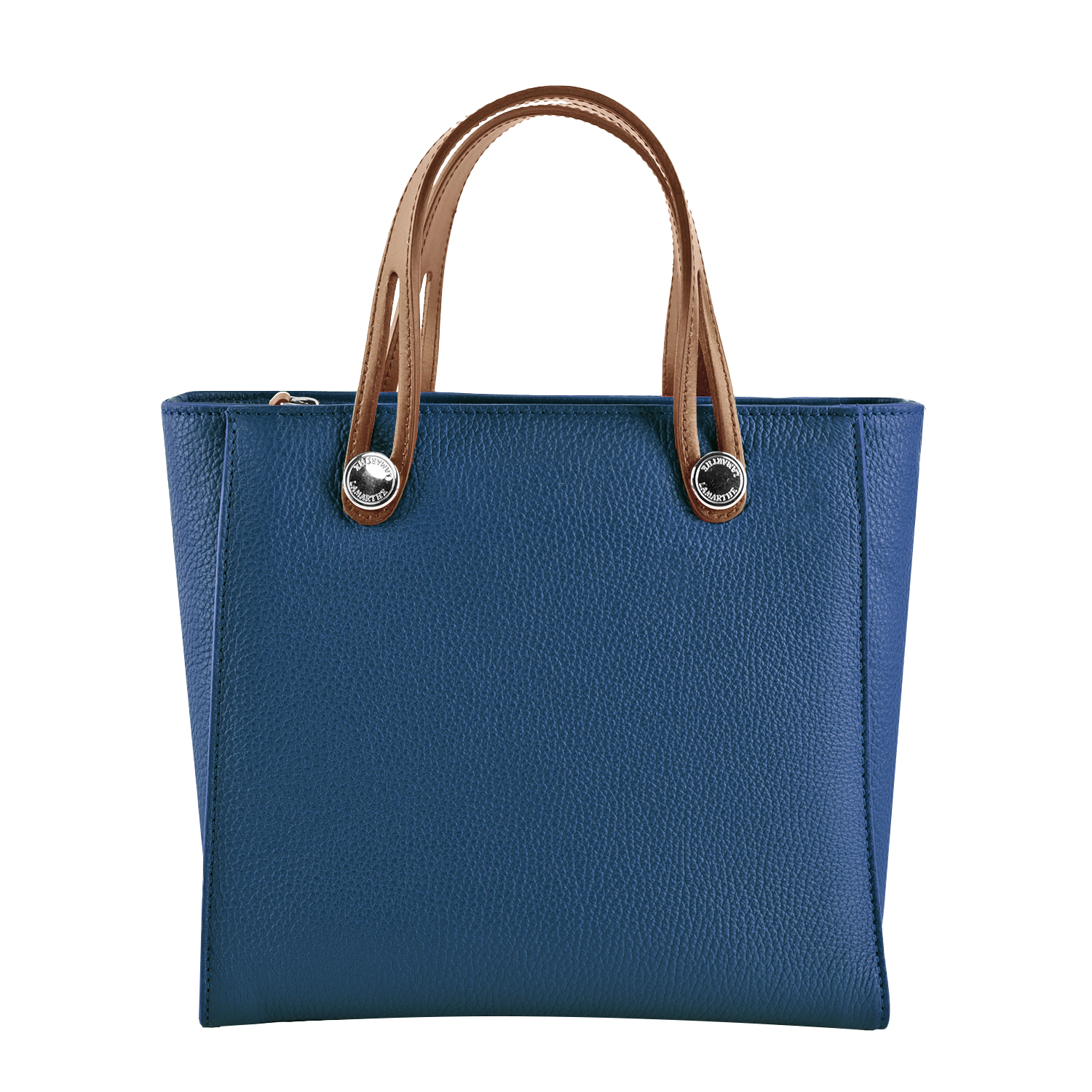 Lamarthe Fidèle Handtasche Navy Vollleder
