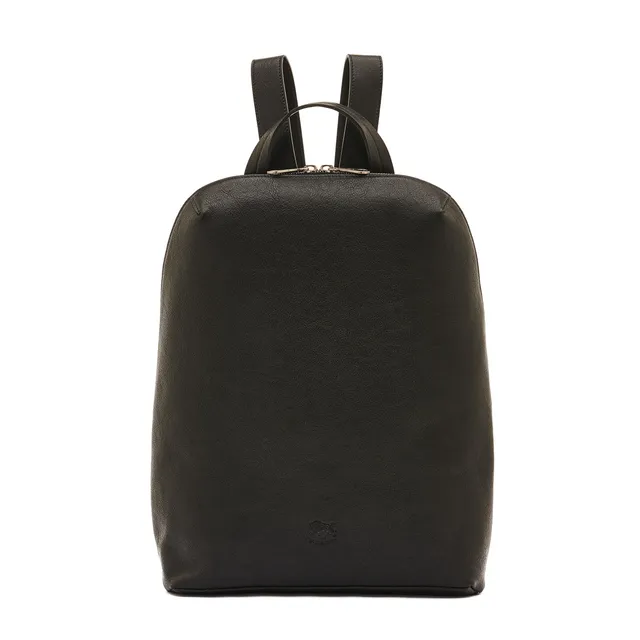Il Bisonte Duccio Rucksack Vollleder schwarz Herren