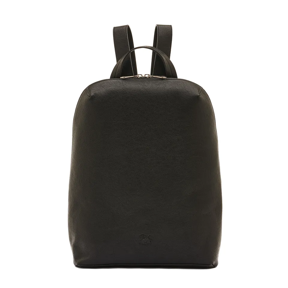 Il Bisonte Duccio Rucksack Vollleder schwarz Herren
