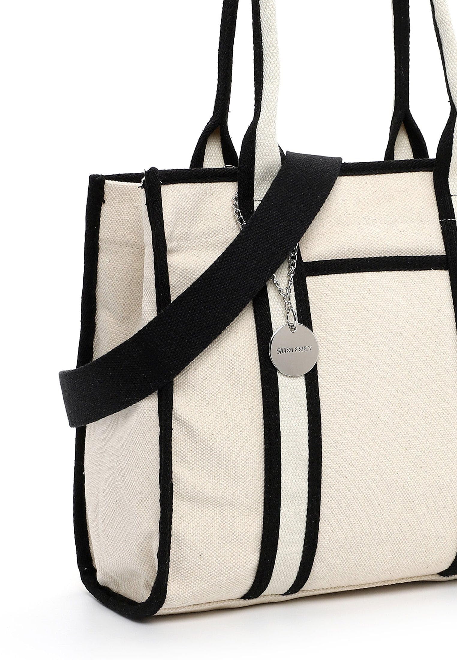 SURI FREY Bethany Cityshopper M Shopper Schwarz Canvas