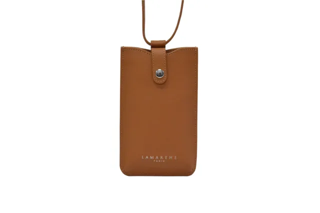 Lamarthe Ambre Handytasche Camel Rindsleder