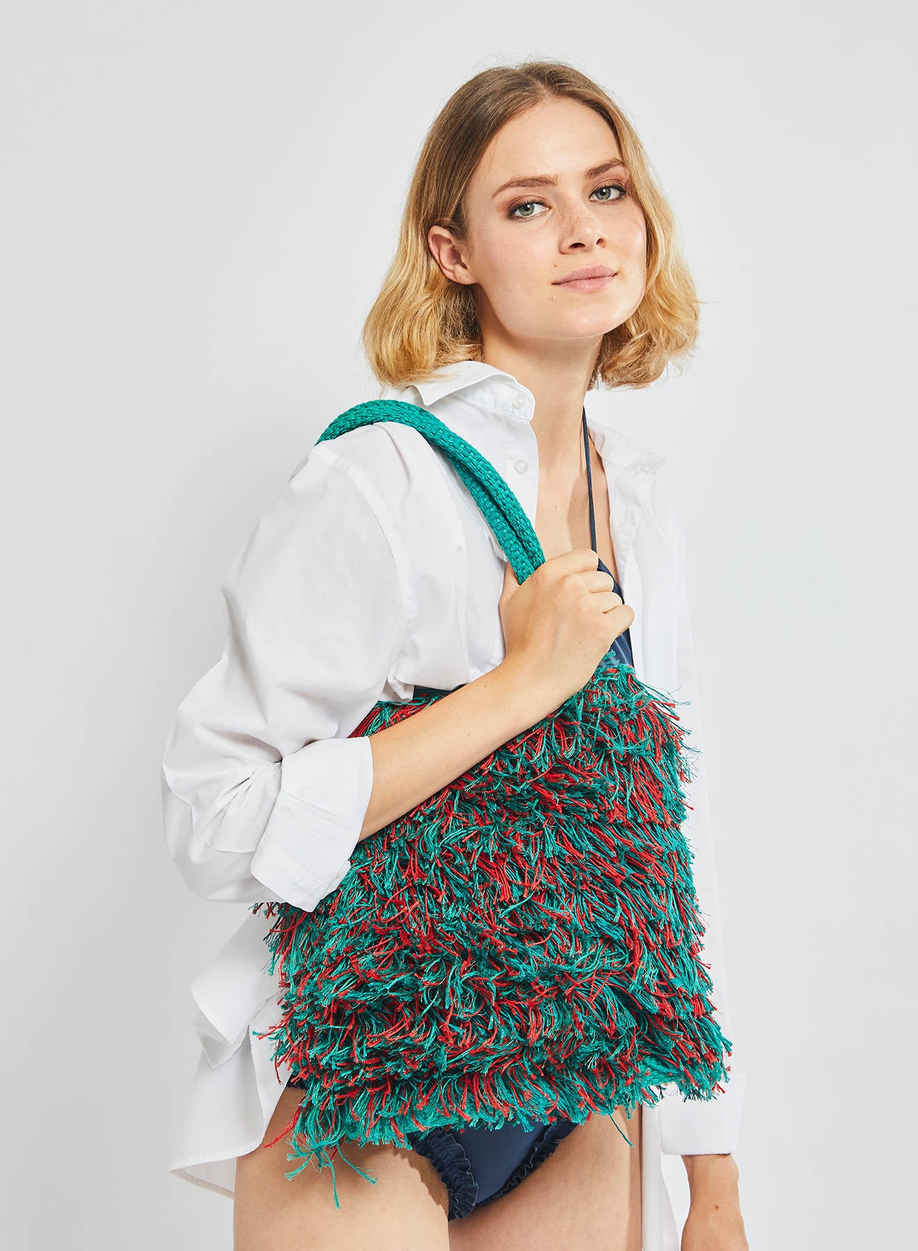 Maria la Rosa Hupa Tote Bag Shopper Emerald Fransen