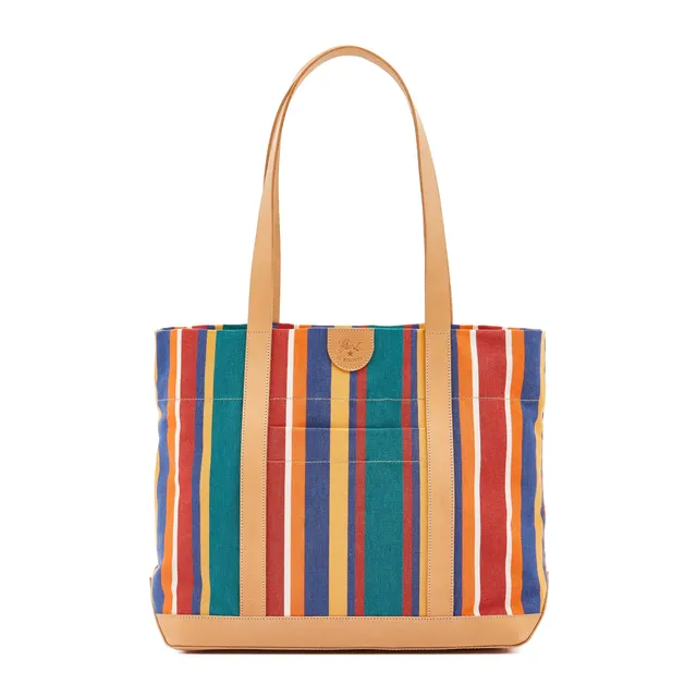 Il Bisonte Schultertasche Canvas Multicolor
