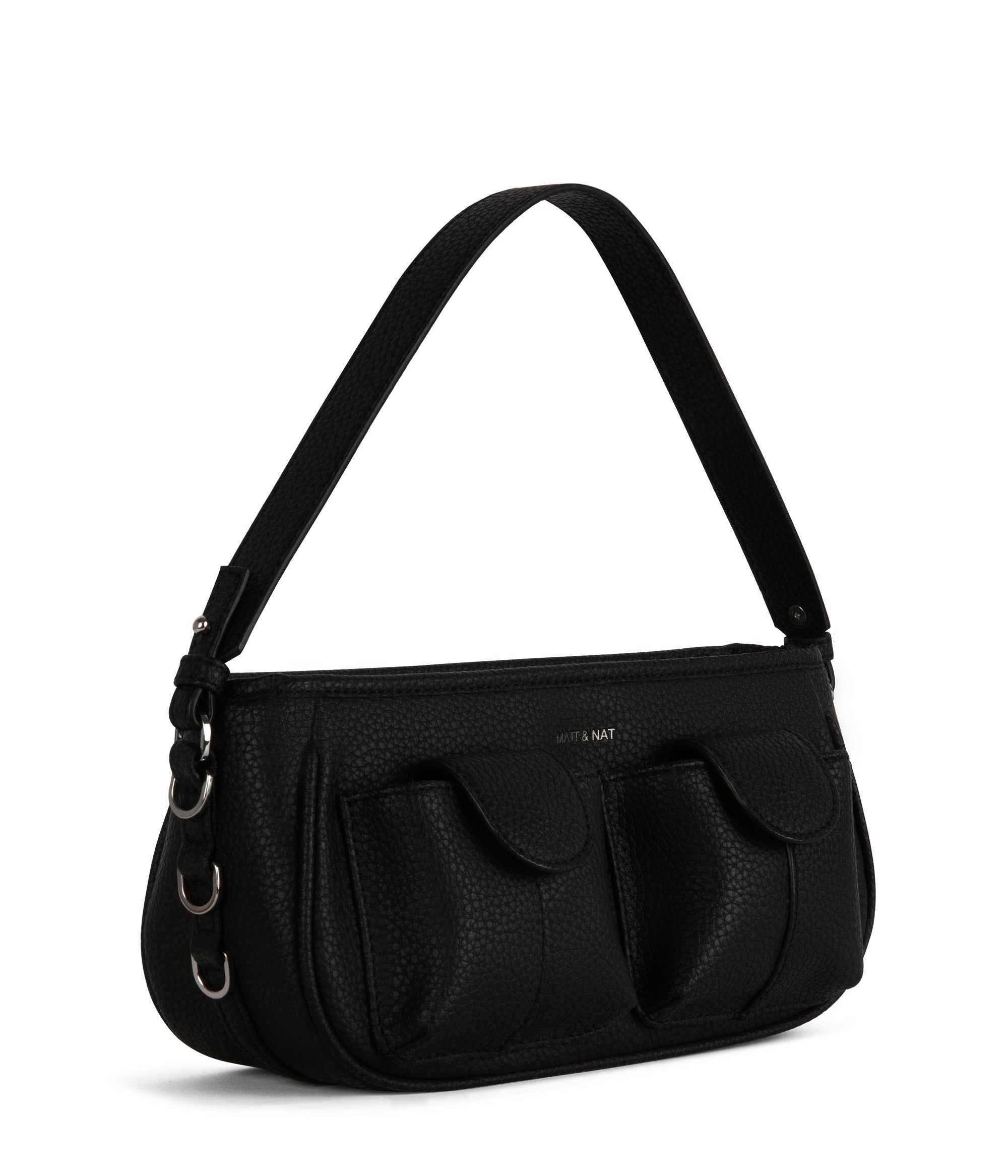 Matt & Nat NOON Purity Umhängetasche Schwarz vegan