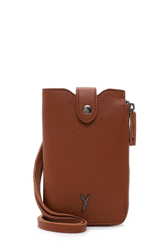SURI FREY Gitty Smartphonebag Handytasche Darkcognac Polyester