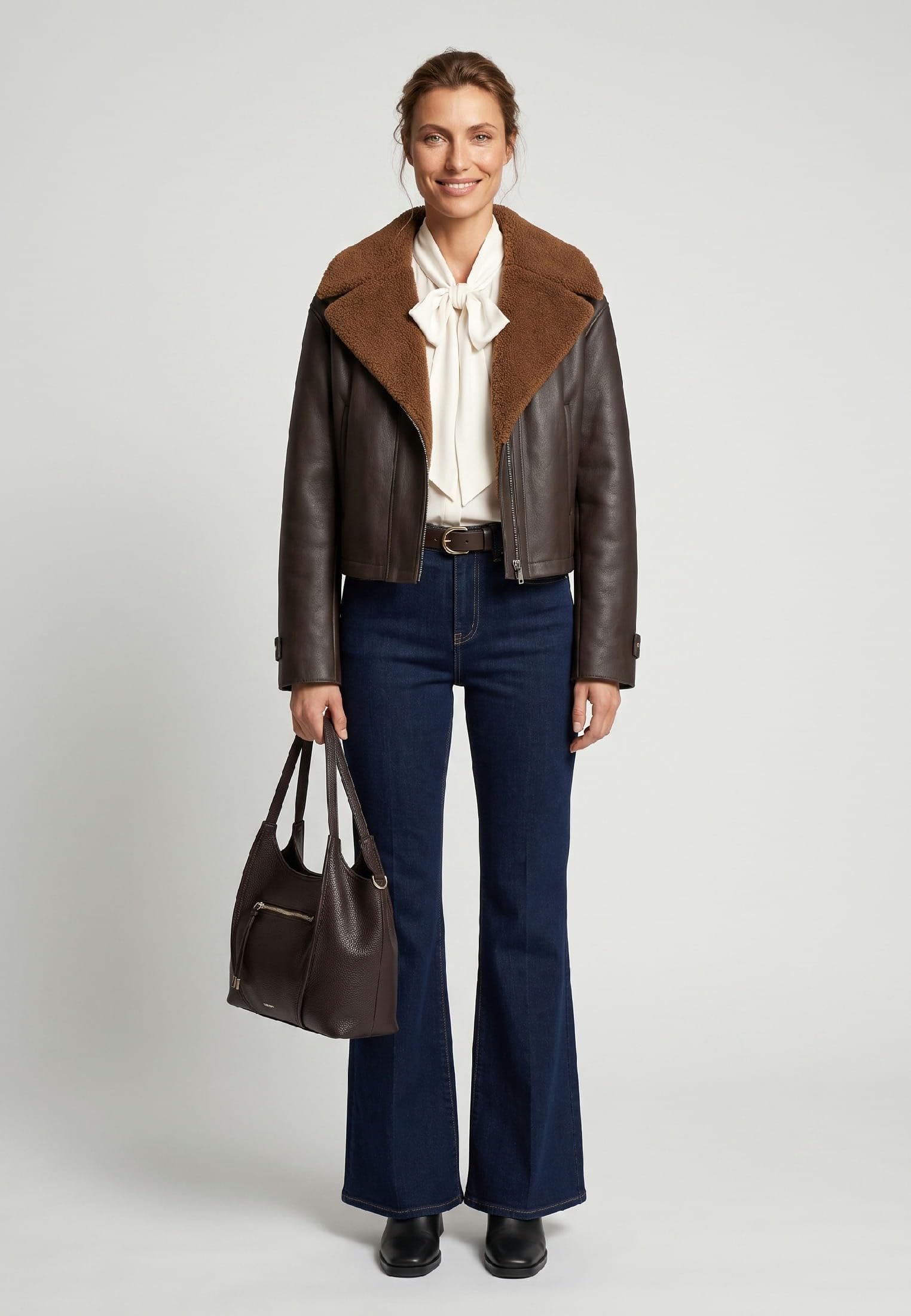 SURI FREY SFY Soey 17355 Shopper Braun mit Reissverschluss