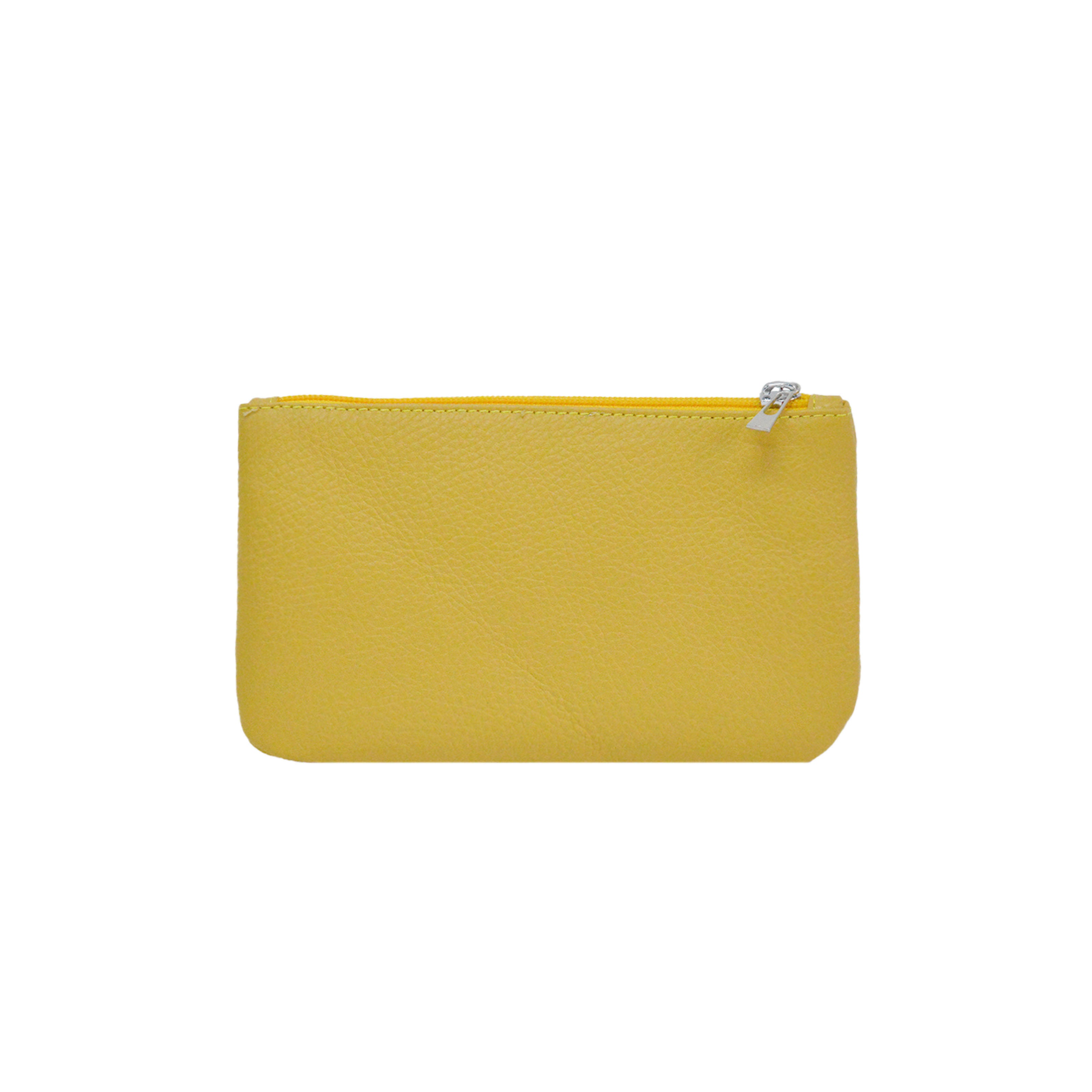 Lamarthe Prestige Clutch Gelb Rindsleder 19 cm