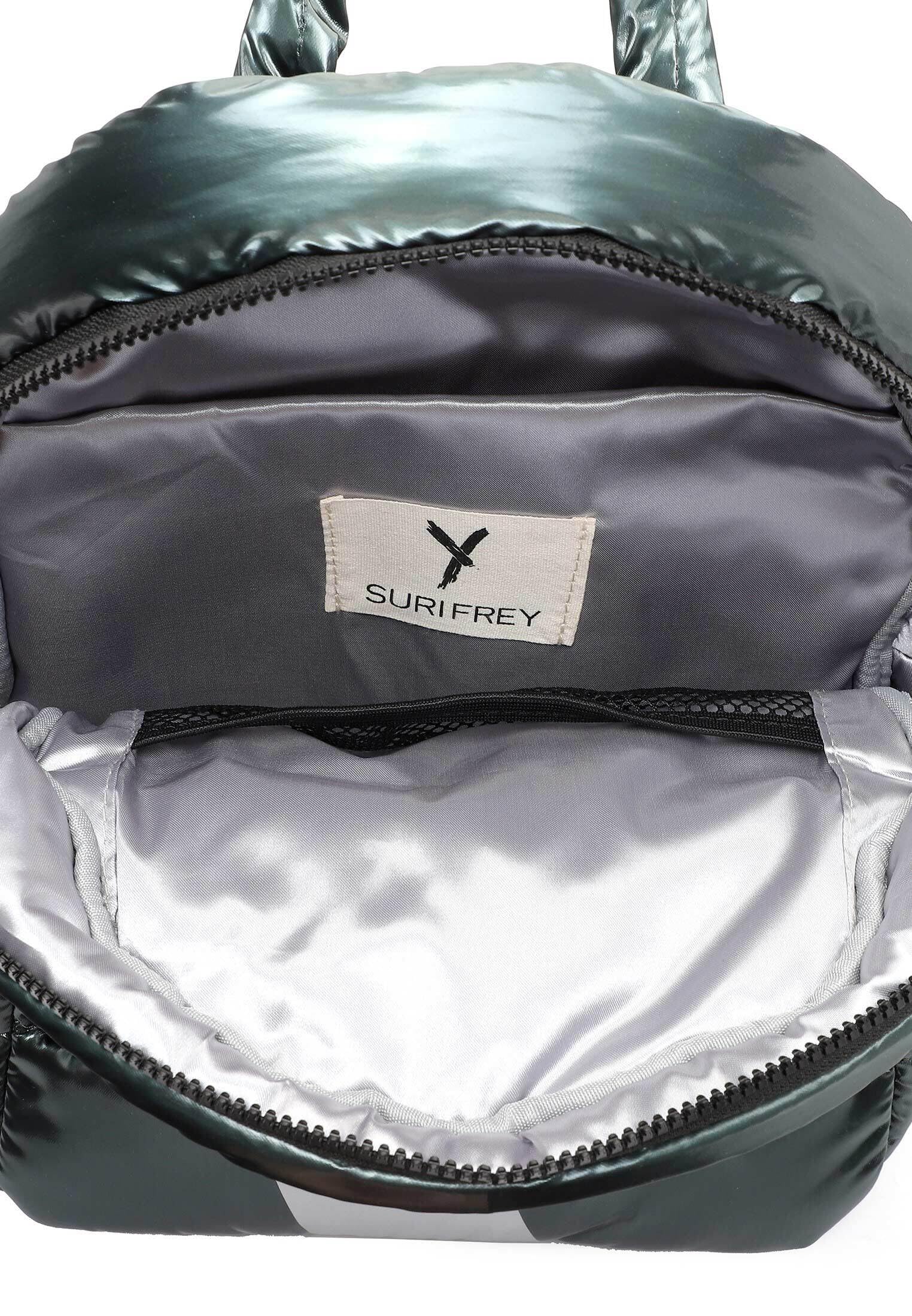 SURI FREY Melany Backpack Rucksack Green Metallic 28cm