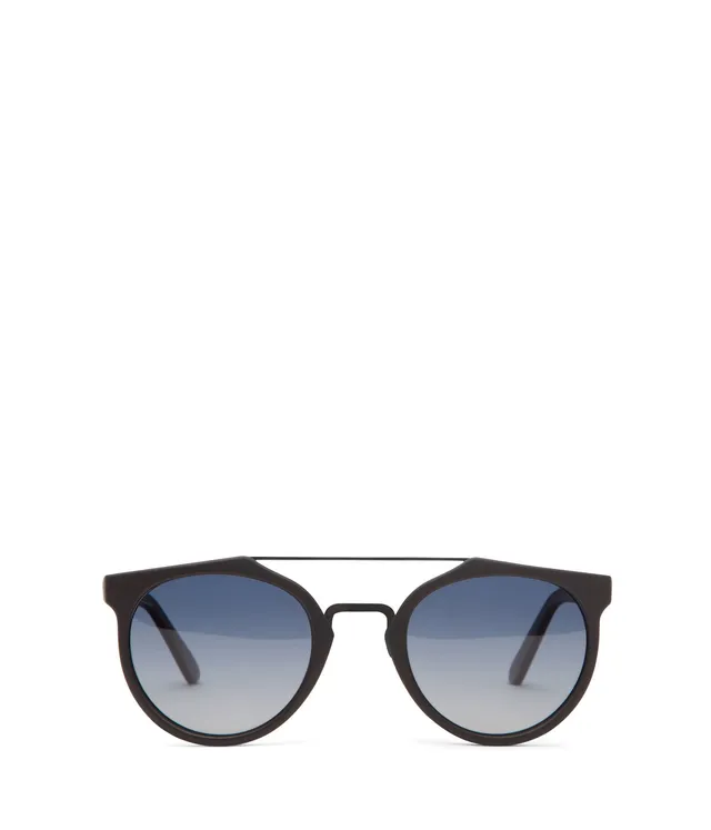 Matt & Nat Aldie Sonnenbrille Schwarz rund polarisiert