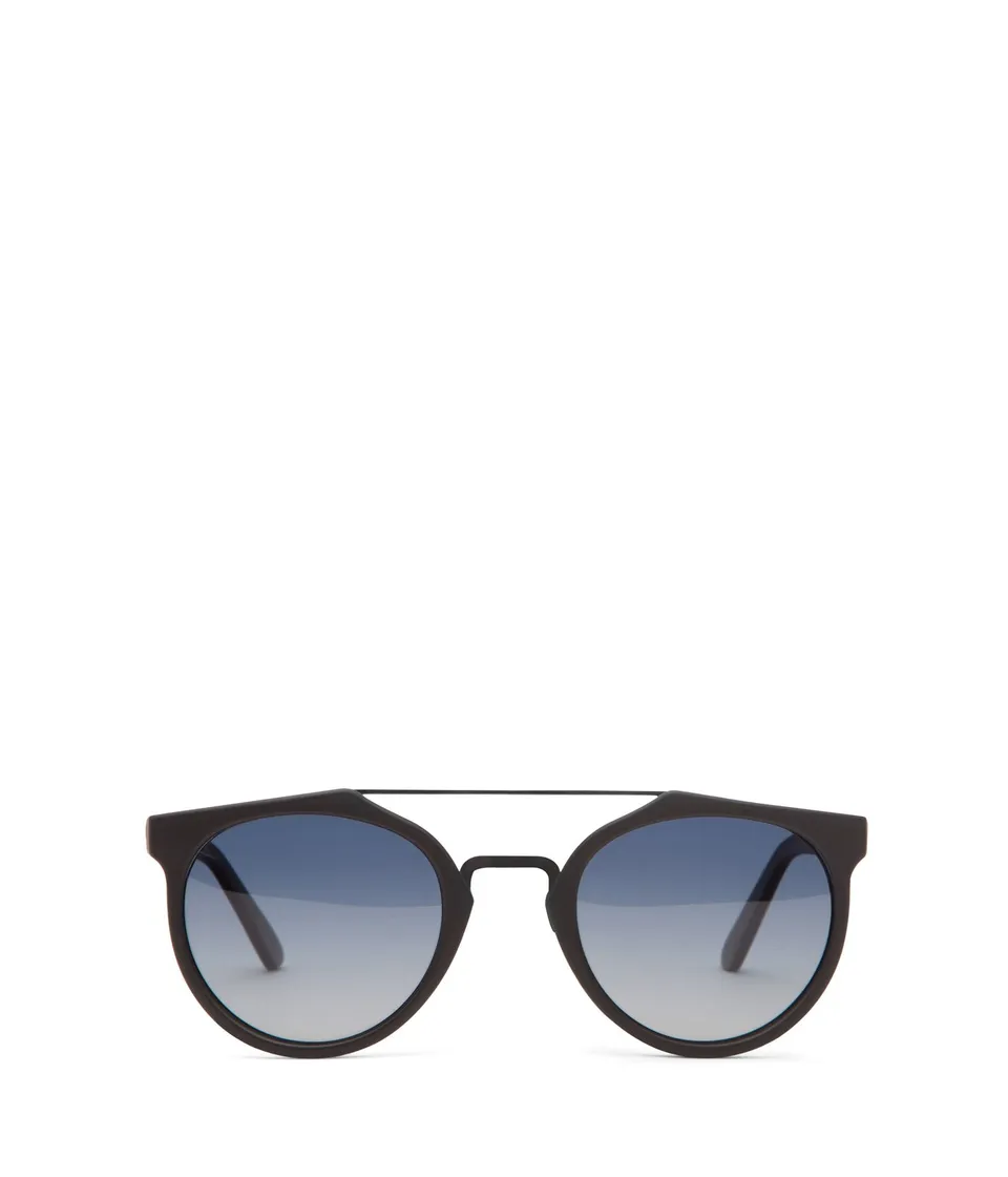 Matt & Nat Aldie Sonnenbrille Schwarz rund polarisiert