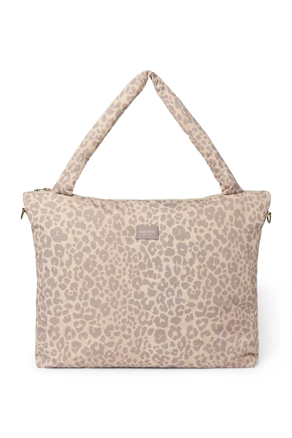 Studio Noos Puffy Diaper Bag Wickeltasche Beige Leopard Wickeln