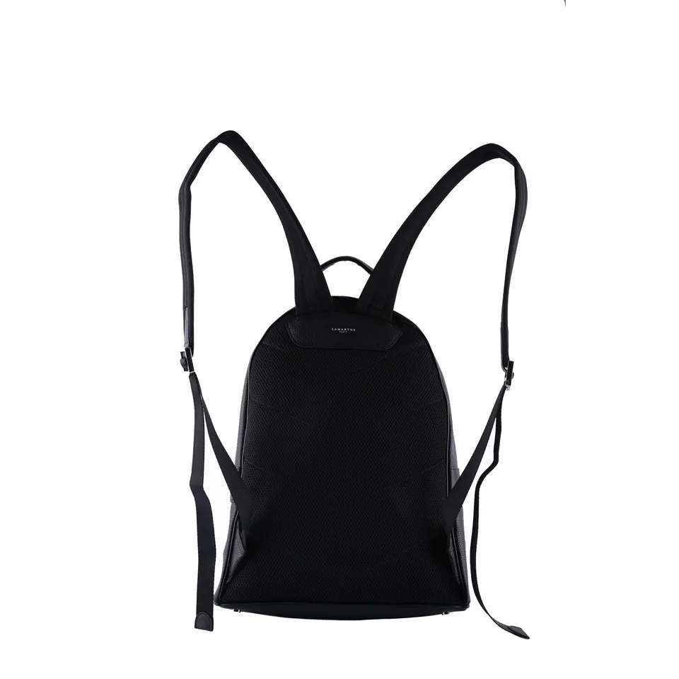 Lamarthe Free Rucksack Schwarz Spaltleder 30x40 cm