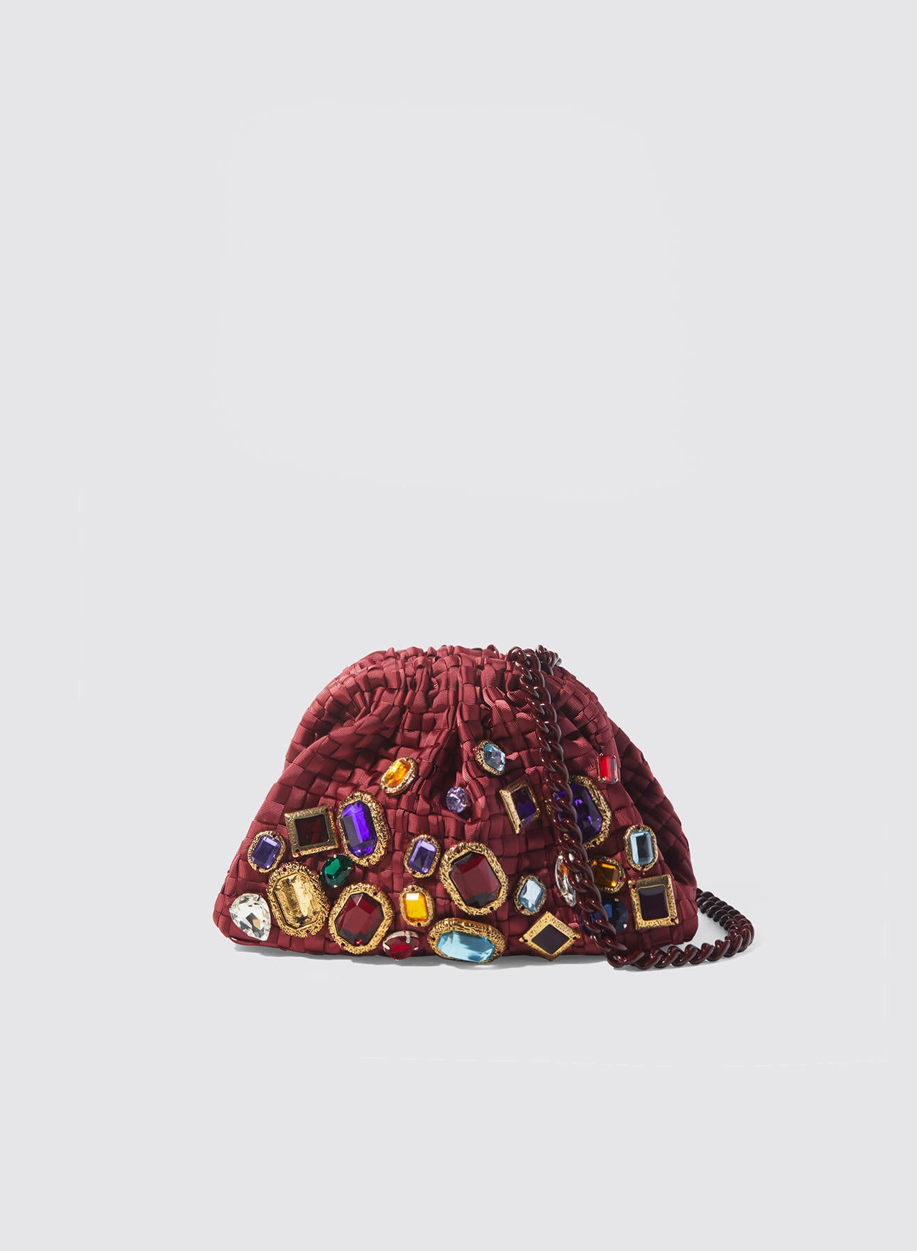 Maria la Rosa Mosaic Mini Bag Fuchsia Handtasche