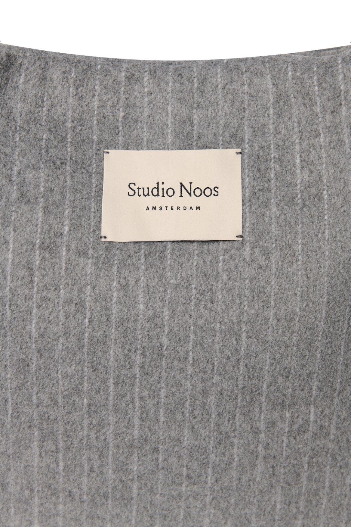 Studio Noos Flannel Chalkstripe Mom Bag Wickeltasche Grau